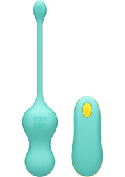 Sextoys bleu sarcelle avec télécommande sans fil, idéal pour le plaisir solitaire ou à deux.; Teal seksspeeltje met draadloze afstandsbediening, ideaal voor solo- of partnersplezier.; Teal vibrator toy with wireless remote, perfect for solo or partner play. 