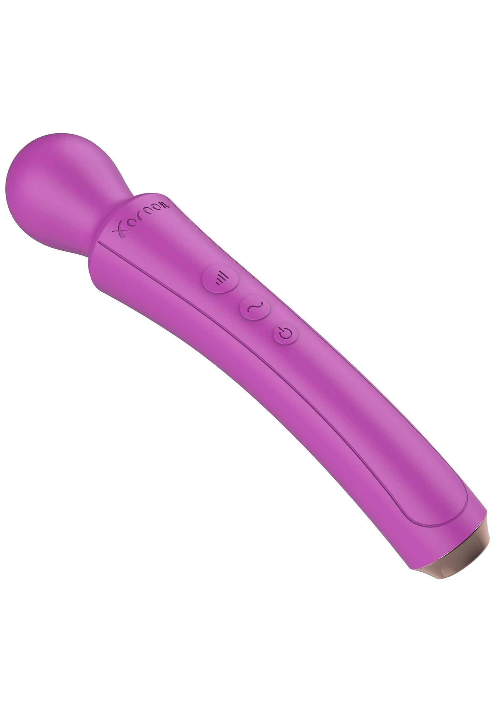 Baguette de massage vibrante violette pour des sensations intenses.; Paarse vibrerende massage staaf voor intense sensaties.; Purple vibrating massage wand for intense sensations.