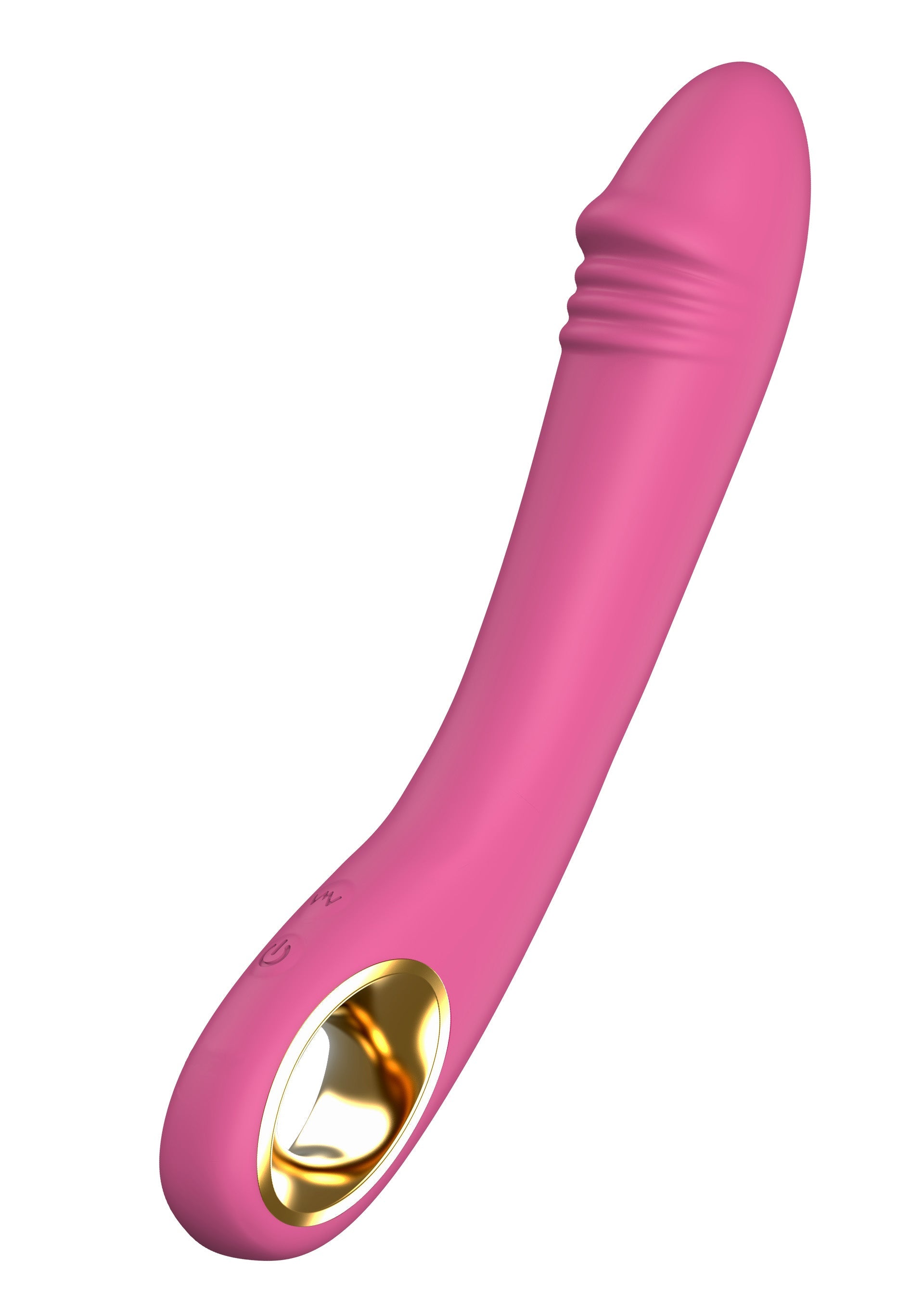 Vibromasseur rose stimulant le point G pour un plaisir intense et ciblé. Découvrez de nouvelles sensations!; Roze G-spot vibrator voor intense en gerichte stimulatie. Ontdek nieuwe sensaties!; Pink G-spot vibrator for intense, targeted stimulation. Discover new sensations with this adult toy.