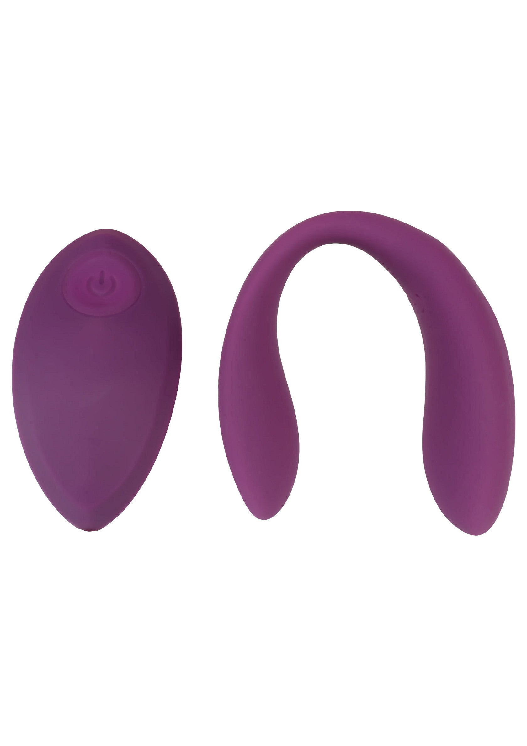 Masseur clitoridien violet vibrant, avec télécommande sans fil. Pour des sensations intenses et personnalisées.; Paarse vibrerende clitoris stimulator met draadloze afstandsbediening. Voor intense en gepersonaliseerde sensaties.; Purple vibrating clitoral massager with wireless remote. For intense and personalized sensations.