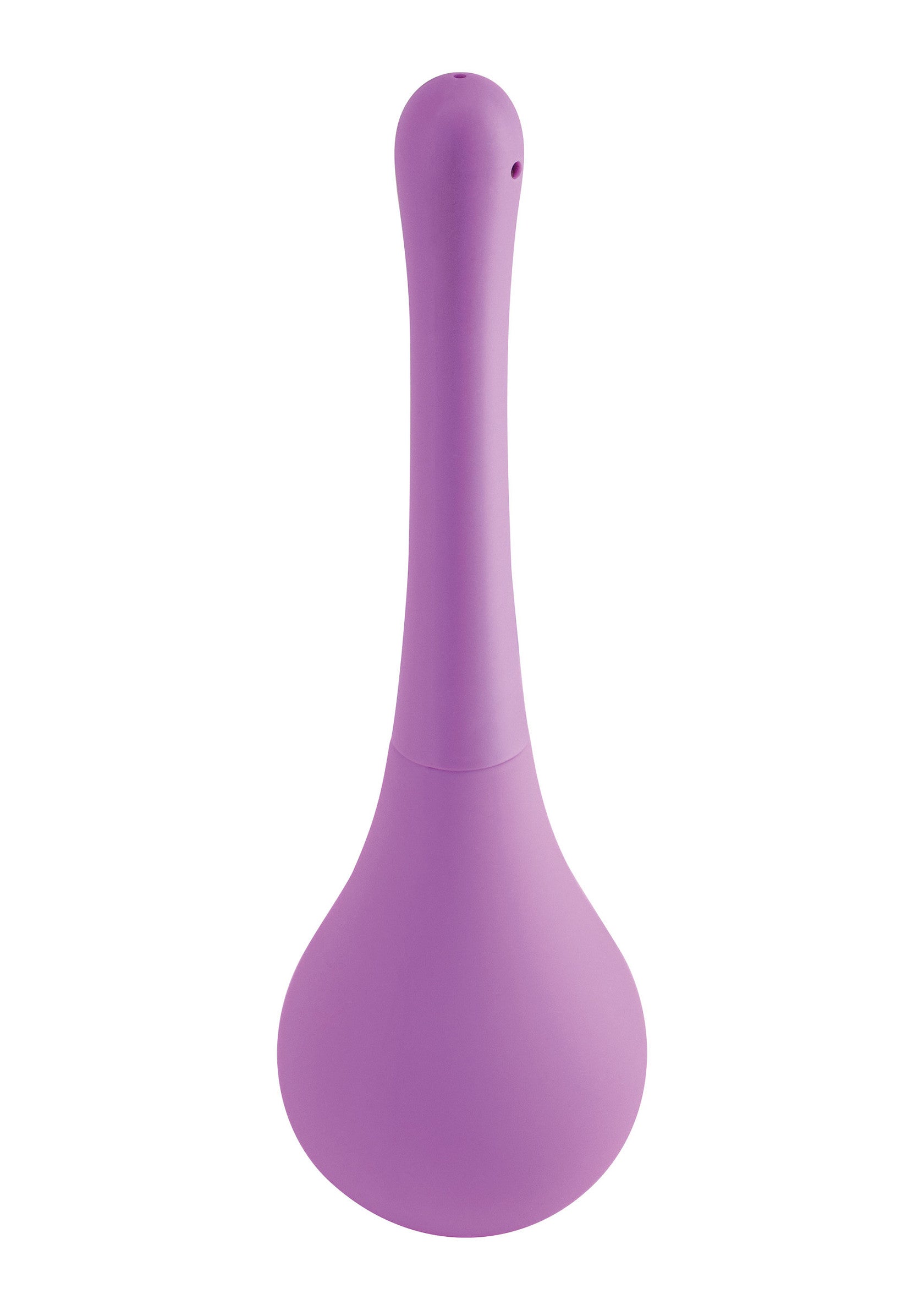 Poire à lavement lilas pour l'hygiène intime, douce et flexible.; Lila klysma voor intieme hygiëne, zacht en flexibel.; Lilac enema bulb for intimate hygiene, soft and flexible.