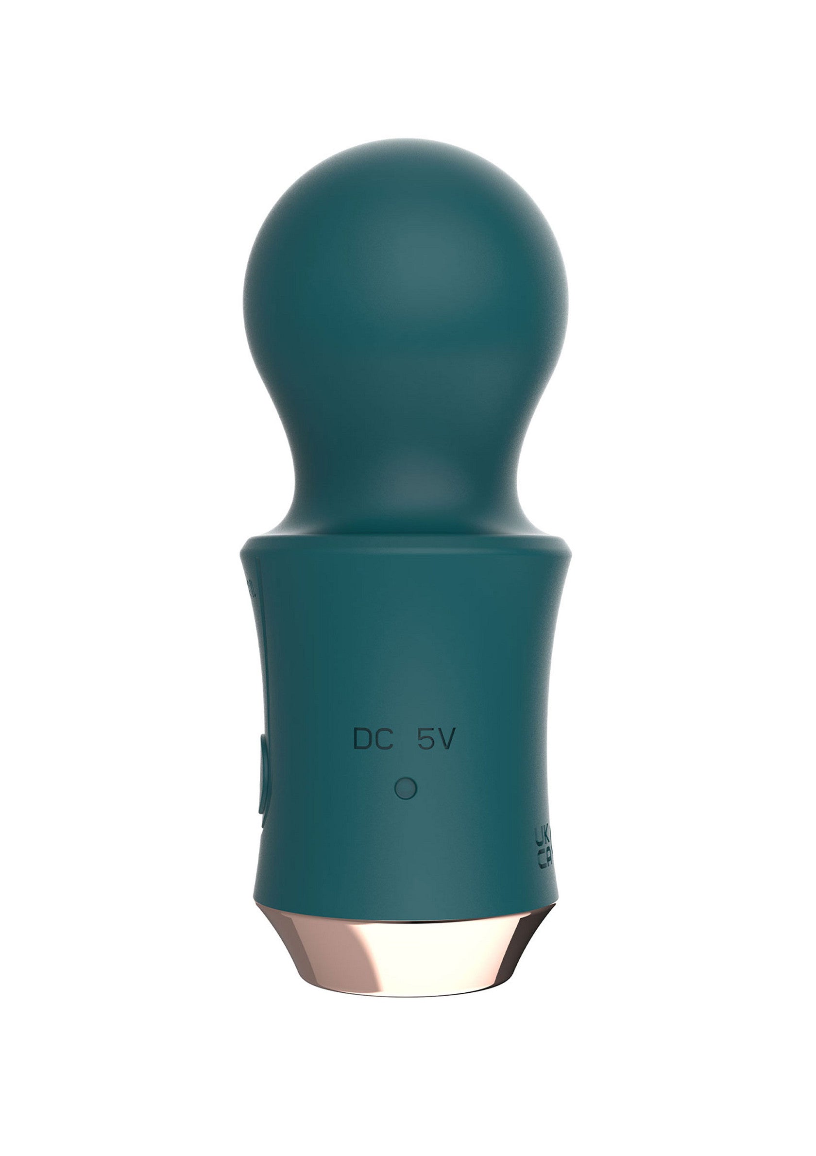 Masseur personnel bleu-vert élégant pour une relaxation intime et un plaisir sensoriel.; Stijlvolle blauwgroene persoonlijke stimulator voor intieme ontspanning en sensueel genot.; Stylish teal personal massager for intimate relaxation and sensual pleasure.