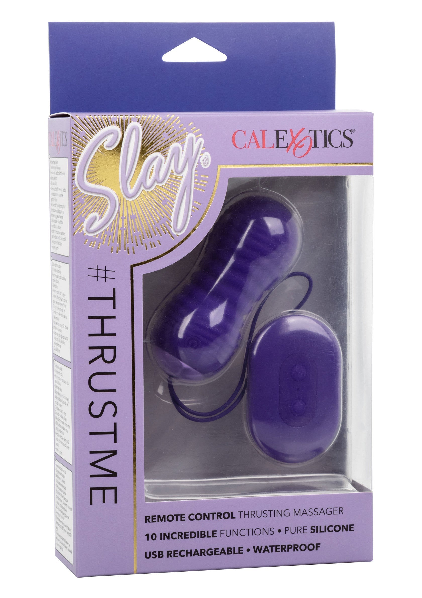 Masseur vibrant rechargeable USB avec télécommande, 10 fonctions, en silicone pur. #ThrustMe pour des sensations intenses.; Oplaadbare USB vibrerende massager met afstandsbediening, 10 functies, pure siliconen. #ThrustMe voor intense sensaties.; Rechargeable USB vibrating massager with remote, 10 functions, pure silicone. #ThrustMe for intense sensations.