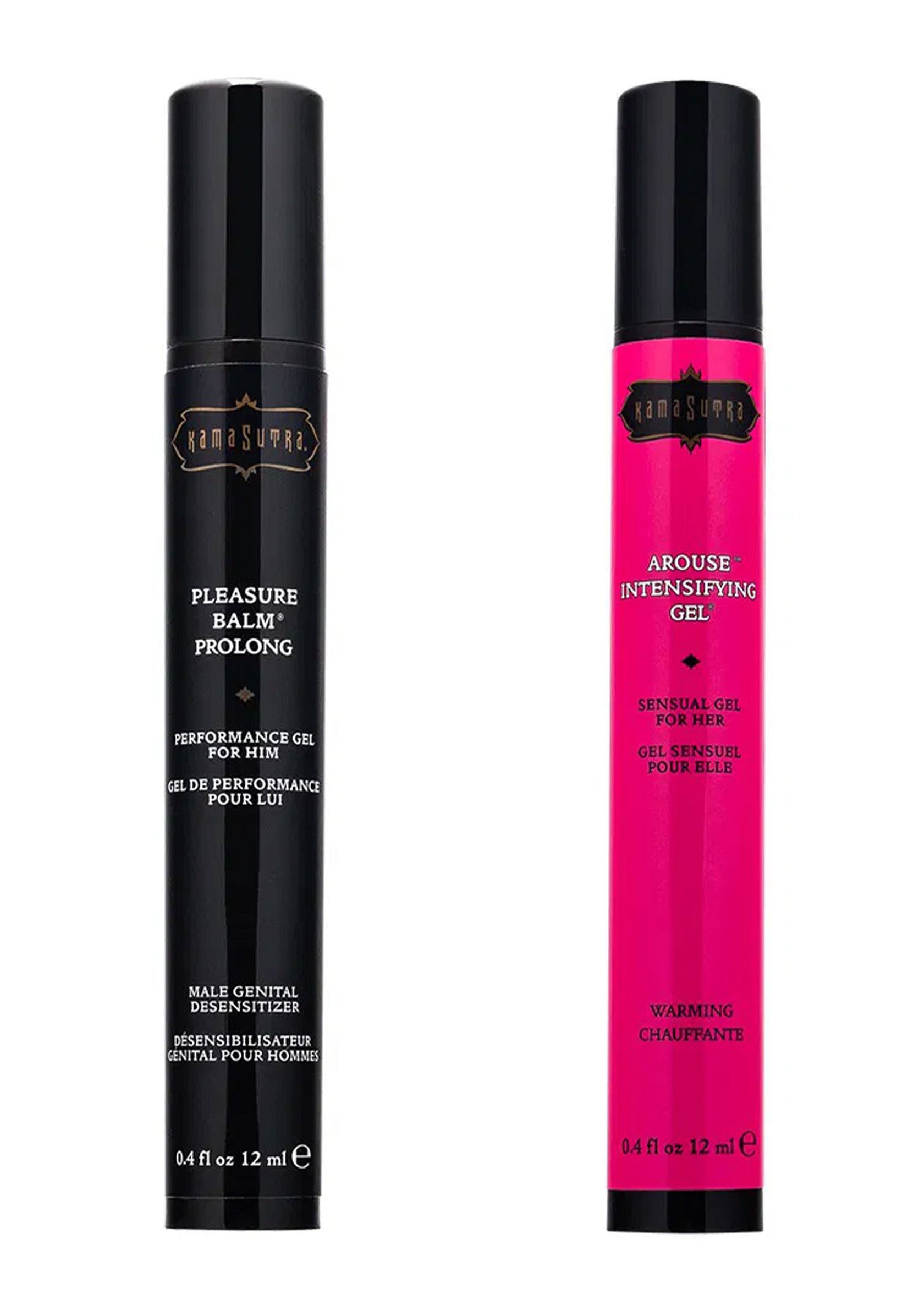 Gels Kama Sutra pour elle et lui: plaisir prolongé et stimulation intense. Découvrez notre sélection de gels sensuels.; Kama Sutra gels voor hem en haar: verlengd genot en intense stimulatie. Ontdek onze selectie sensuele gels.; Kama Sutra gels for him & her: prolonged pleasure & intense arousal. Shop our sensual gels for heightened intimacy.