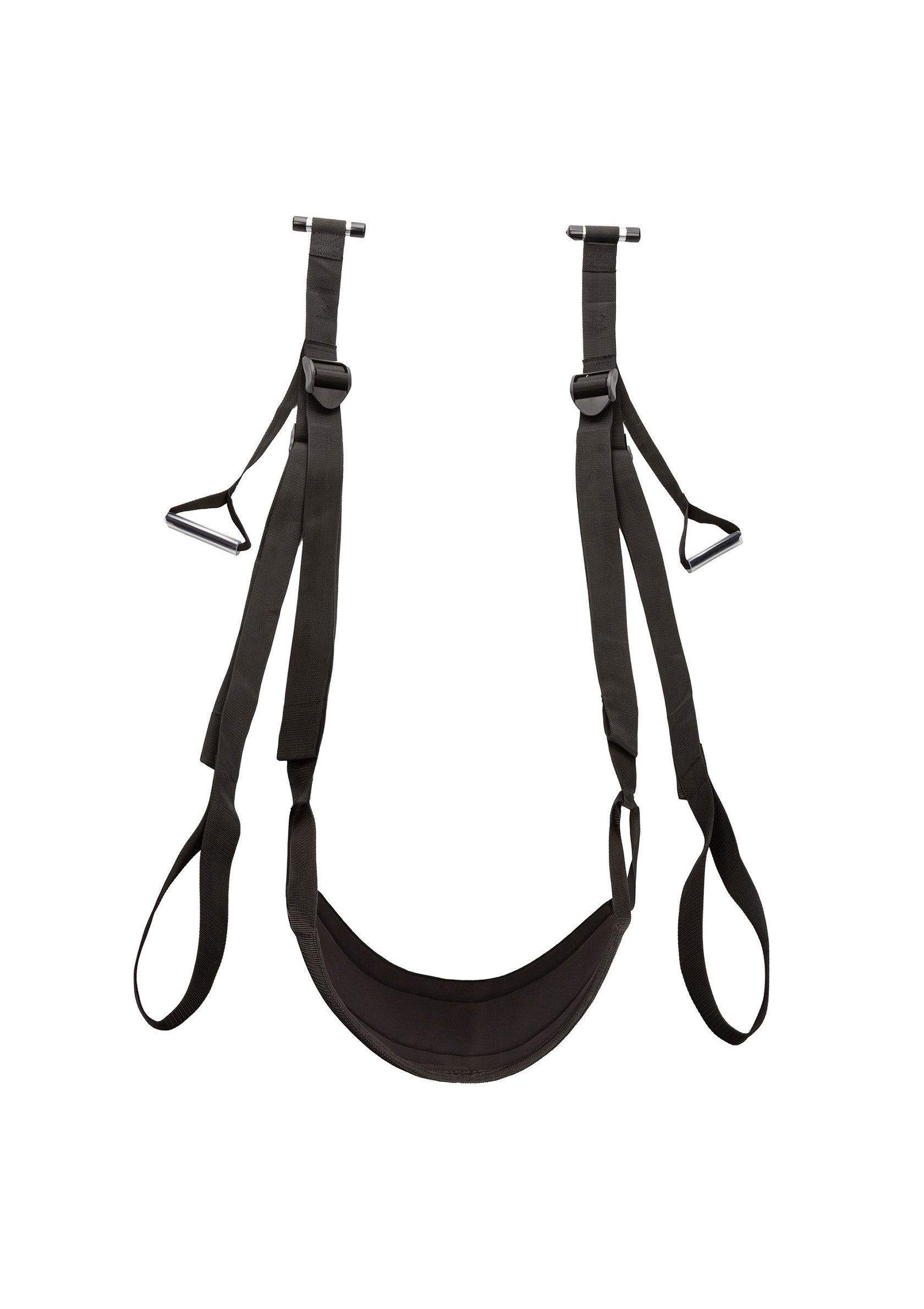 Balancelle de porte noire réglable pour adultes. Fixation facile pour plus de plaisir.; Verstelbare zwarte deur swing voor volwassenen. Eenvoudige bevestiging voor meer plezier.; Adjustable black door swing for adults. Easy attachment for enhanced pleasure.