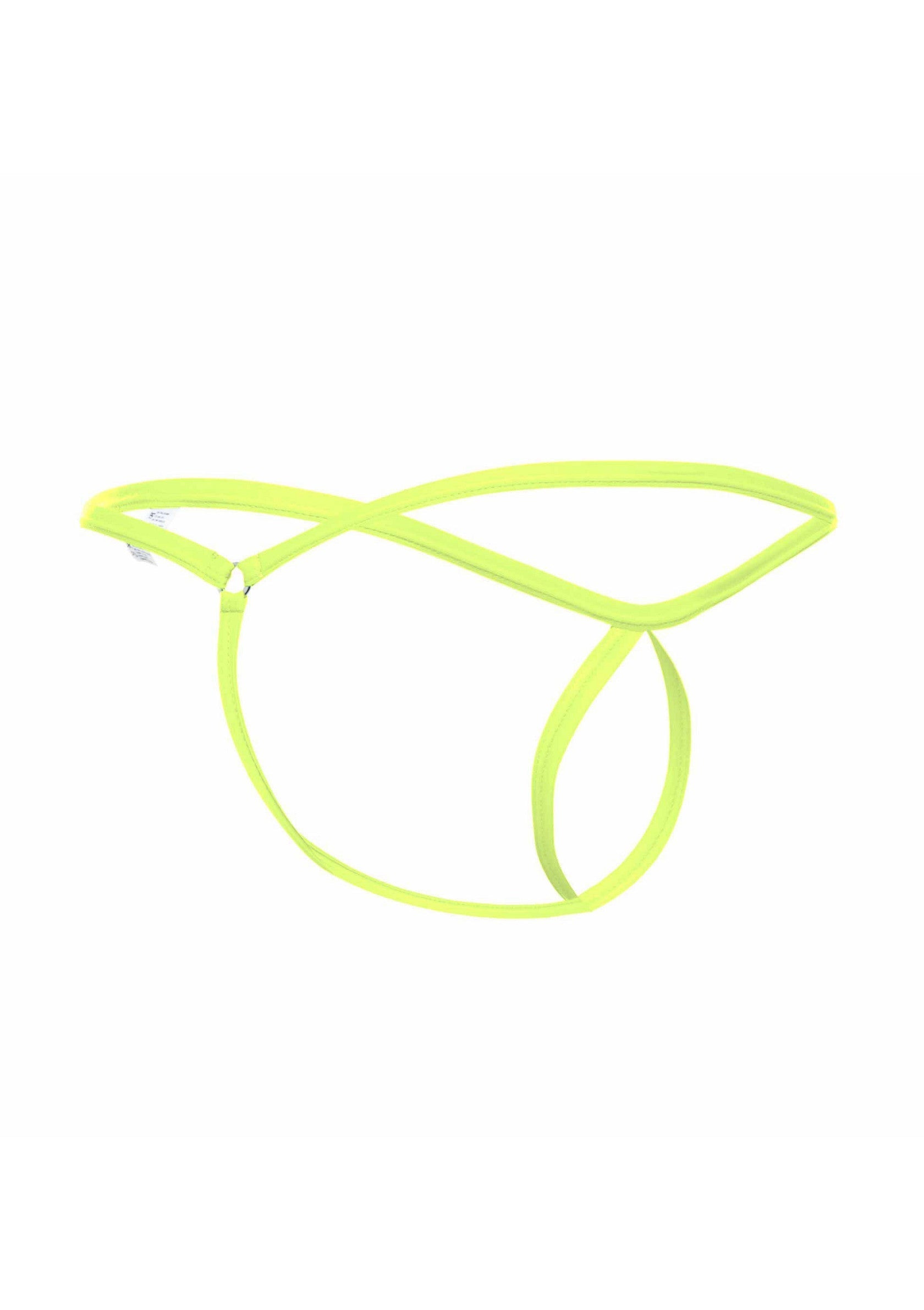 String fluo pour hommes. Sous-vêtement masculin minimaliste et audacieux.; Neon string voor heren. Minimalistisch en gewaagd herenondergoed.; Neon men's string thong. Minimalist and daring men's underwear.