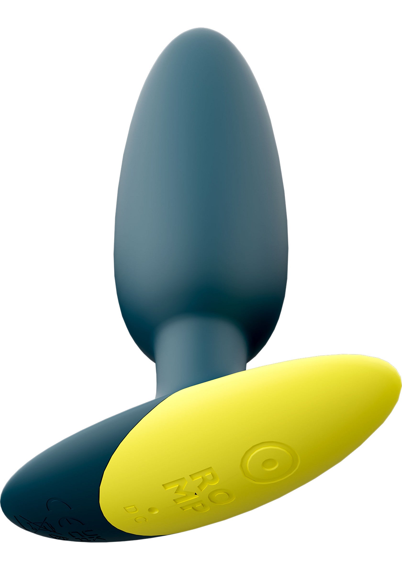 Plug anal Romp bleu et jaune pour le plaisir et la détente.; Romp anale plug in blauw en geel voor genot en ontspanning.; Romp anal plug in blue and yellow for pleasure and relaxation.