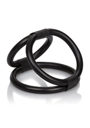 Anneaux de cock en silicone noir pour un plaisir intense et durable.; Zwarte siliconen cockringen voor intens en langdurig genot.; Black silicone cock rings for intense and long-lasting pleasure.