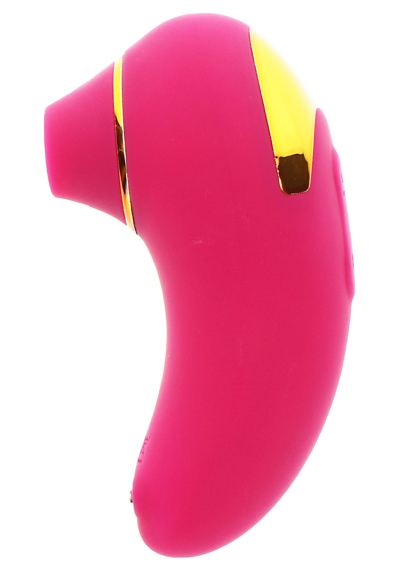 Masseur clitoridien rose et or pour des sensations intenses.; Roze en gouden clitorismassager voor intense sensaties.; Pink and gold clitoral massager for intense sensations.