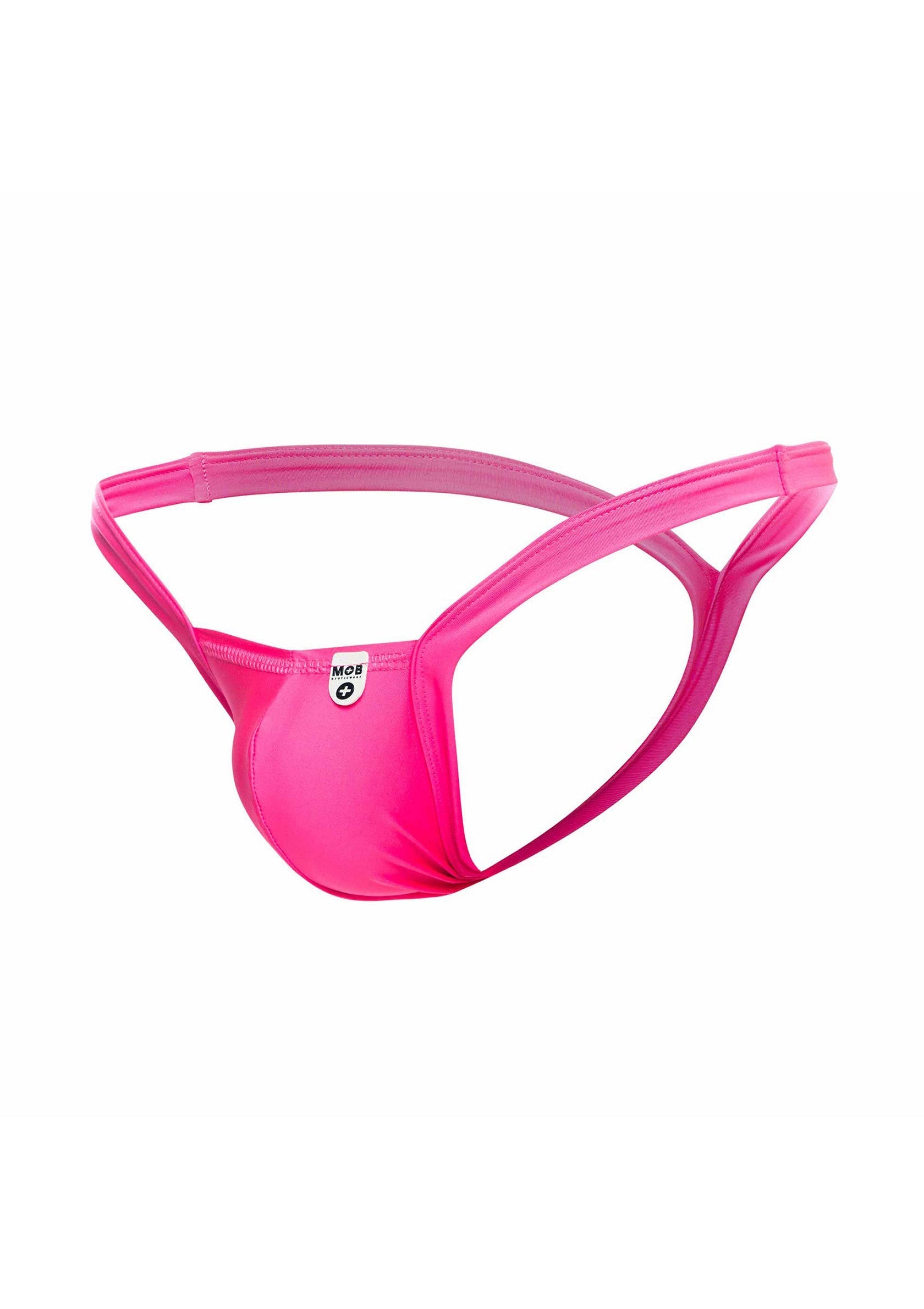 String de bain rose vif pour homme. Sous-vêtement sexy et confortable pour la plage ou la piscine.; Roze heren string zwembroek. Sexy en comfortabel ondergoed voor strand of zwembad.; Bright pink men's swim thong. Sexy and comfortable underwear for the beach or pool.