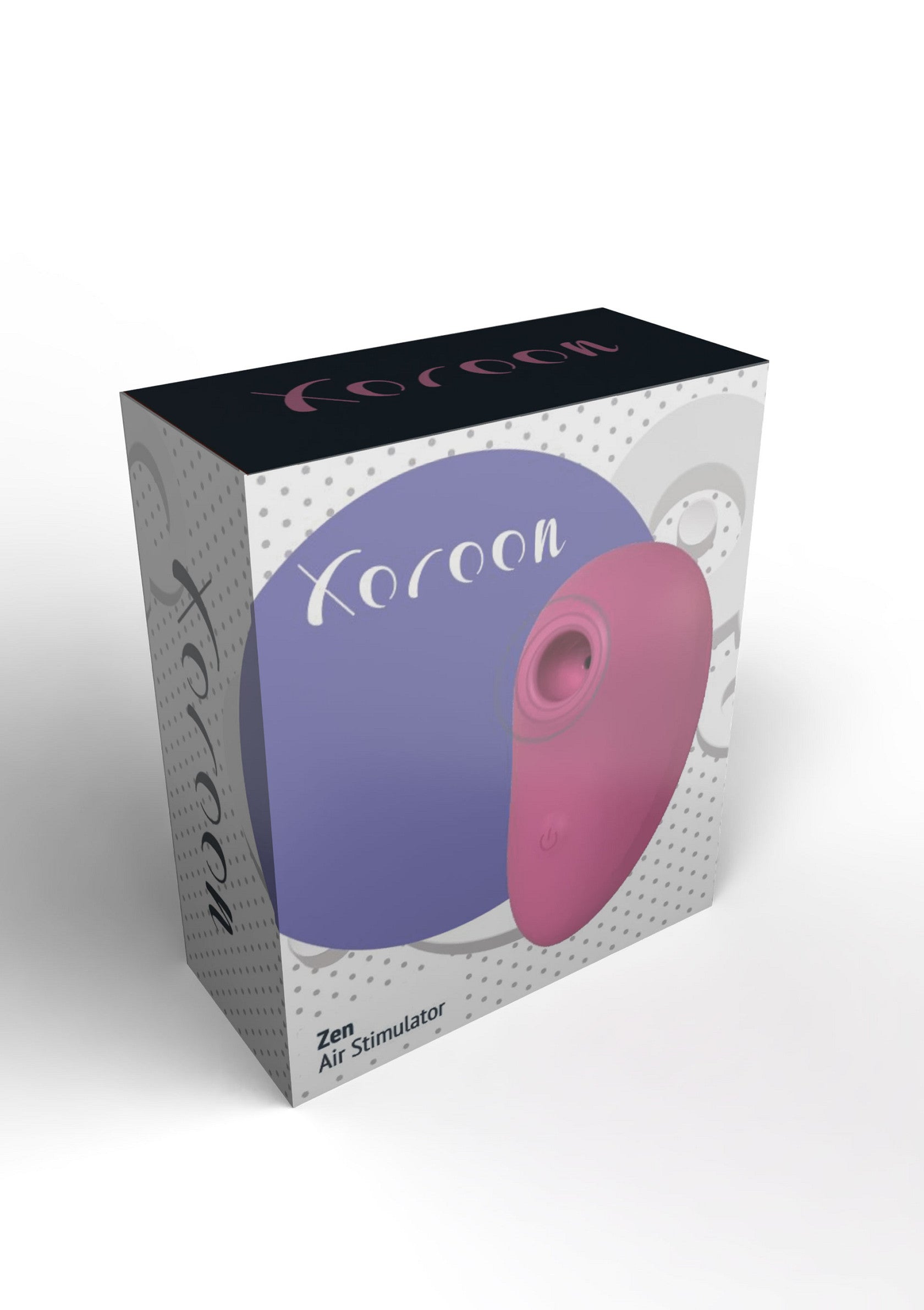 Stimulateur à air Zen Koroon pour des sensations uniques et intenses. Découvrez le plaisir ultime!; Koroon Zen luchtstimulator voor unieke en intense sensaties. Ontdek ultiem genot!; Koroon Zen Air Stimulator for unique and intense sensations. Discover ultimate pleasure!