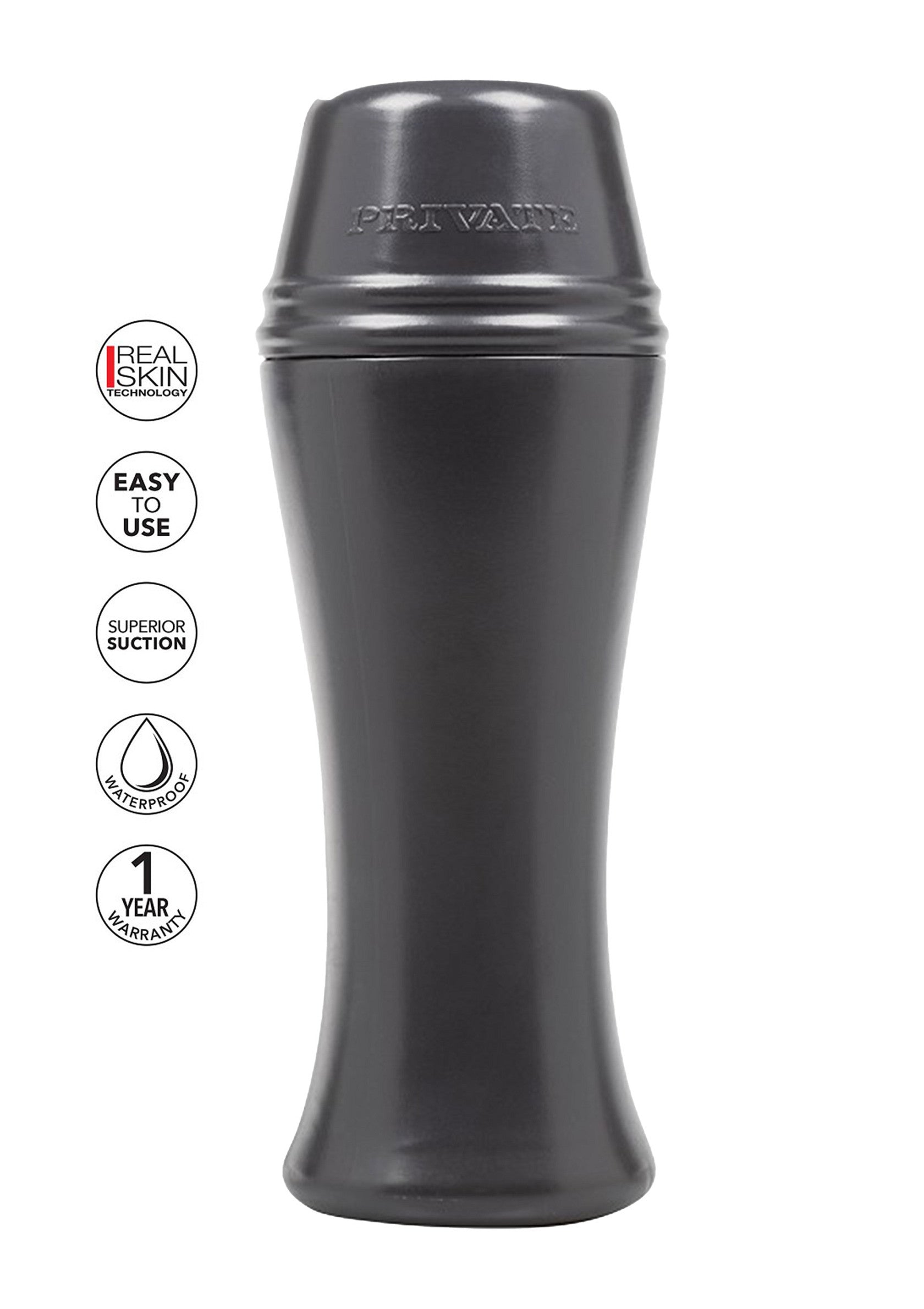 Masturbateur masculin Private Label réaliste, étanche et facile à utiliser avec aspiration supérieure et garantie 1 an.; Realistische Private Label masturbator voor mannen, waterdicht en makkelijk te gebruiken met superieure zuigkracht en 1 jaar garantie.; Realistic Private Label male masturbator, waterproof & easy to use with superior suction and a 1 year warranty.