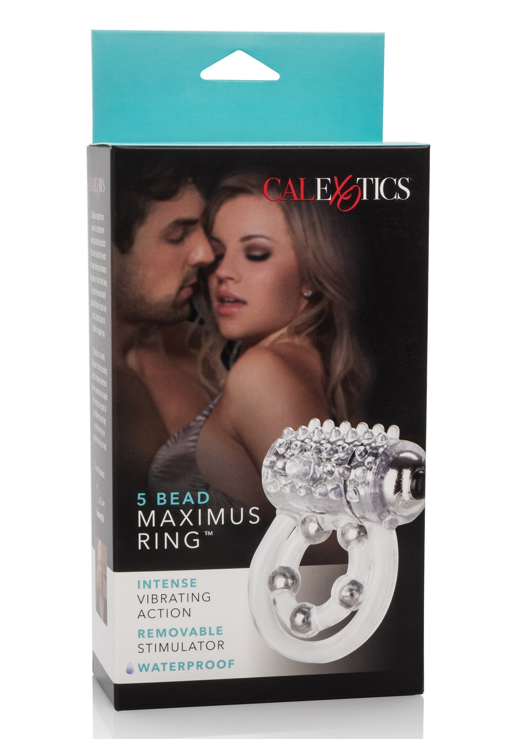 Anneau vibrant pour couple CalExotics Maximus Ring avec stimulateur amovible. Sensations intenses garanties !; CalExotics Maximus Ring vibrerende ring voor koppels met verwijderbare stimulator. Intense sensaties gegarandeerd!; CalExotics Maximus Ring vibrating couple ring with removable stimulator. Intense sensations guaranteed!