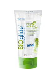 Lubrifiant anal BioGlide 100% naturel et vegan pour une sensation douce et soyeuse. Fabriqué en Allemagne.; BioGlide anaal glijmiddel 100% natuurlijk en vegan voor een zacht en soepel gevoel. Gemaakt in Duitsland.; BioGlide anal lubricant 100% natural & vegan for a smooth, silky sensation. Made in Germany.