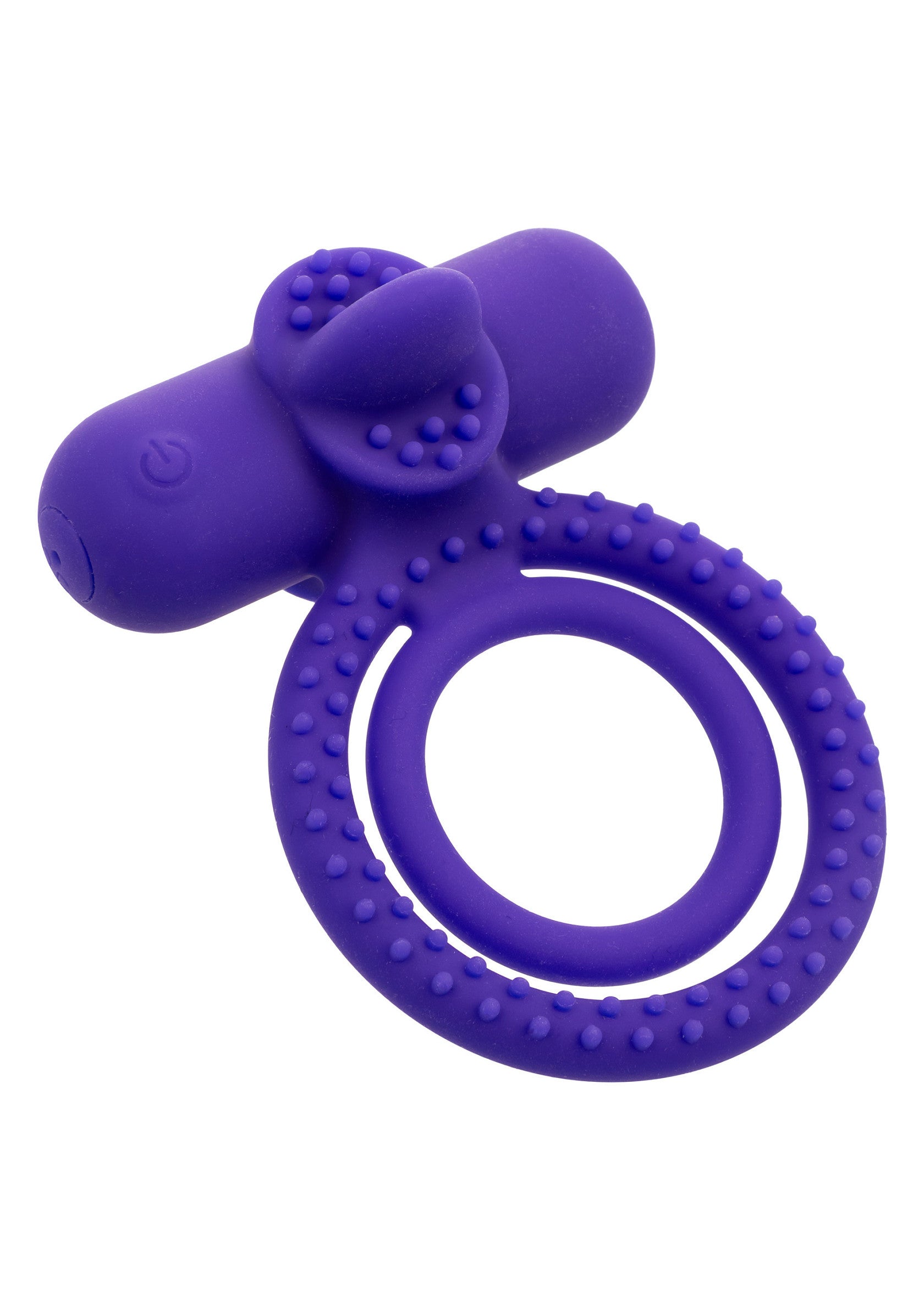 Améliorez le plaisir avec cet anneau vibrant violet texturé pour homme.; Verbeter het genot met deze paarse vibrerende getextureerde penisring voor heren.; Enhance pleasure with this textured purple vibrating cock ring for men.