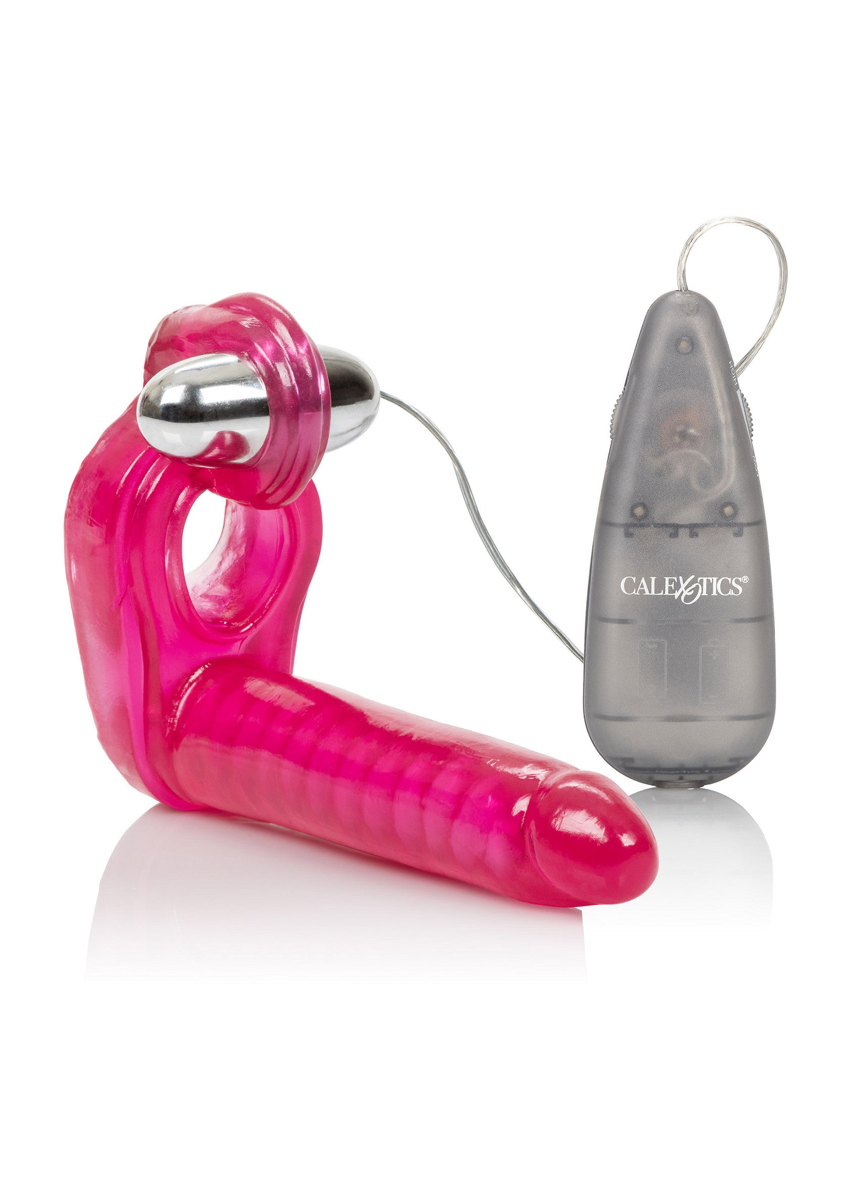 Stimulateur clitoridien rose avec vibromasseur pour des sensations intenses.; Roze clitorisstimulator met vibrator voor intense sensaties.; Pink clitoral stimulator with vibrator for intense sensations.