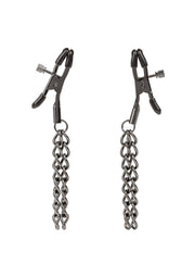 Pinces à tétons avec chaîne pour pimenter votre vie amoureuse.; Tepelklemmen met ketting om je liefdesleven op te fleuren.; Nipple clamps with chain to spice up your love life.