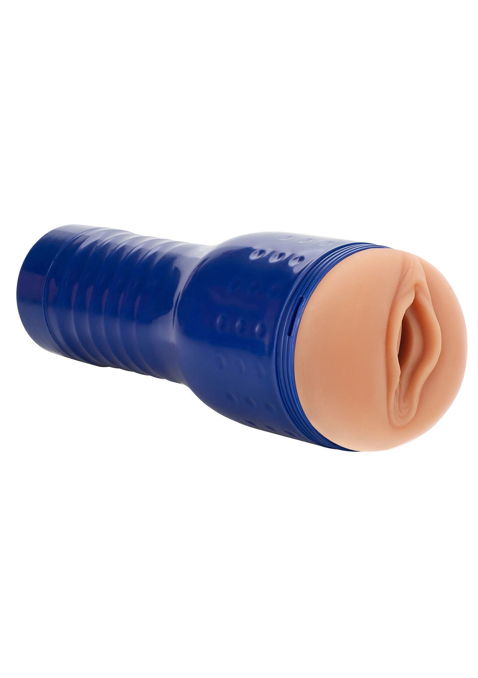 Masturbateur masculin réaliste bleu pour une expérience intense et satisfaisante.; Realistische blauwe mannelijke masturbator voor een intense en bevredigende ervaring.; Realistic blue male masturbator for an intense and satisfying experience.