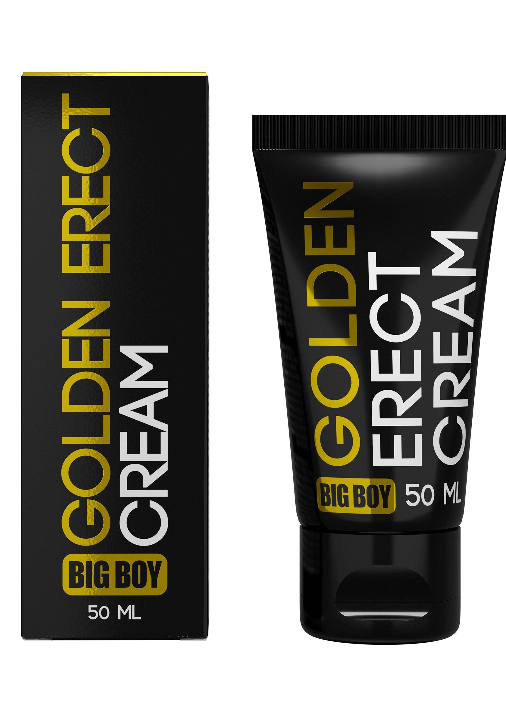 Golden Erect Cream Big Boy 50ml : Crème pour hommes pour plus de plaisir et de confiance. Achetez maintenant !; Golden Erect Cream Big Boy 50ml: Crème voor mannen voor meer plezier en zelfvertrouwen. Koop nu!; Golden Erect Cream Big Boy 50ml: Men's cream for enhanced pleasure and confidence. Buy now!