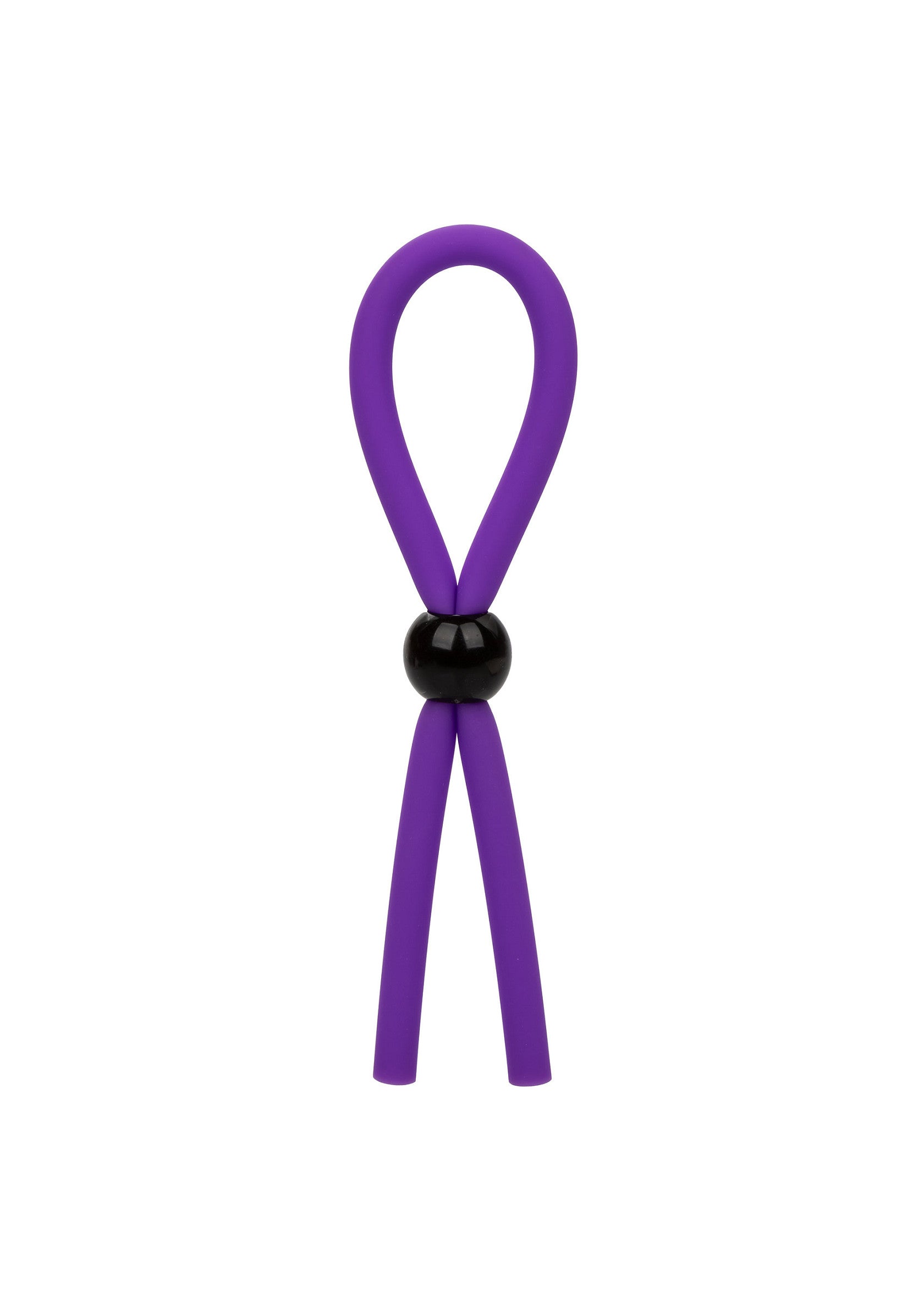 Anneau pénien violet avec perle noire pour plus de sensations fortes.; Paarse penisring met zwarte kraal voor extra stimulatie.; Purple cock ring with black bead for extra stimulation.