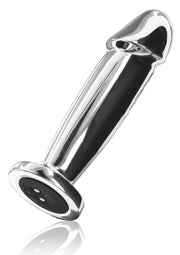 Plug anal en acier chromé pour des sensations intenses et un plaisir durable. Découvrez une nouvelle dimension de l'intimité.; Verchroomde stalen anale plug voor intense sensaties en langdurig plezier. Ontdek een nieuwe dimensie van intimiteit.; Chrome steel anal plug for intense sensations and long-lasting pleasure. Discover a new dimension of intimacy.