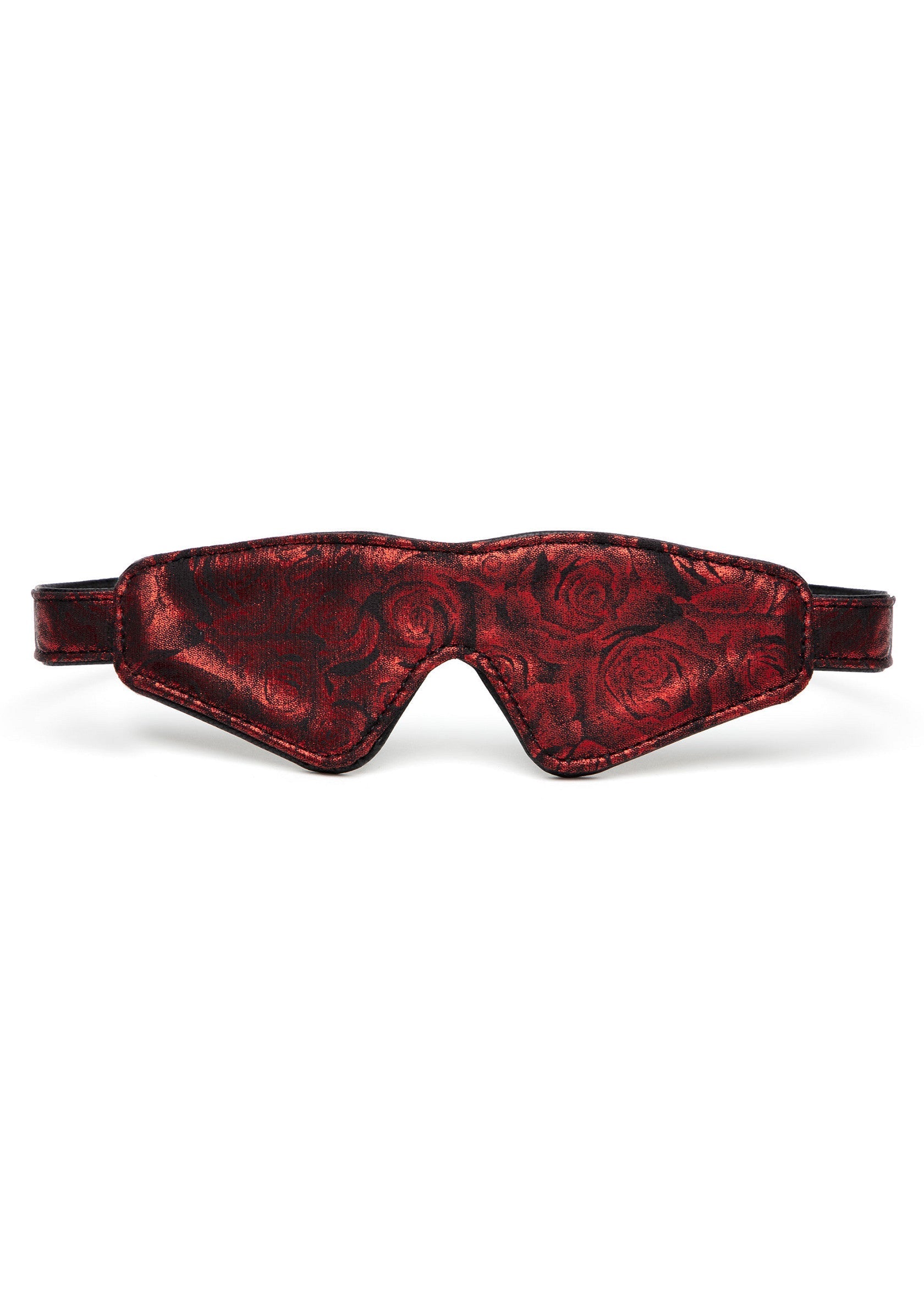 Masque pour les yeux rouge rose pour une expérience sensuelle et immersive.; Rood rozenoogmasker voor een sensuele en meeslepende ervaring.; Red rose eye mask for a sensual and immersive experience.