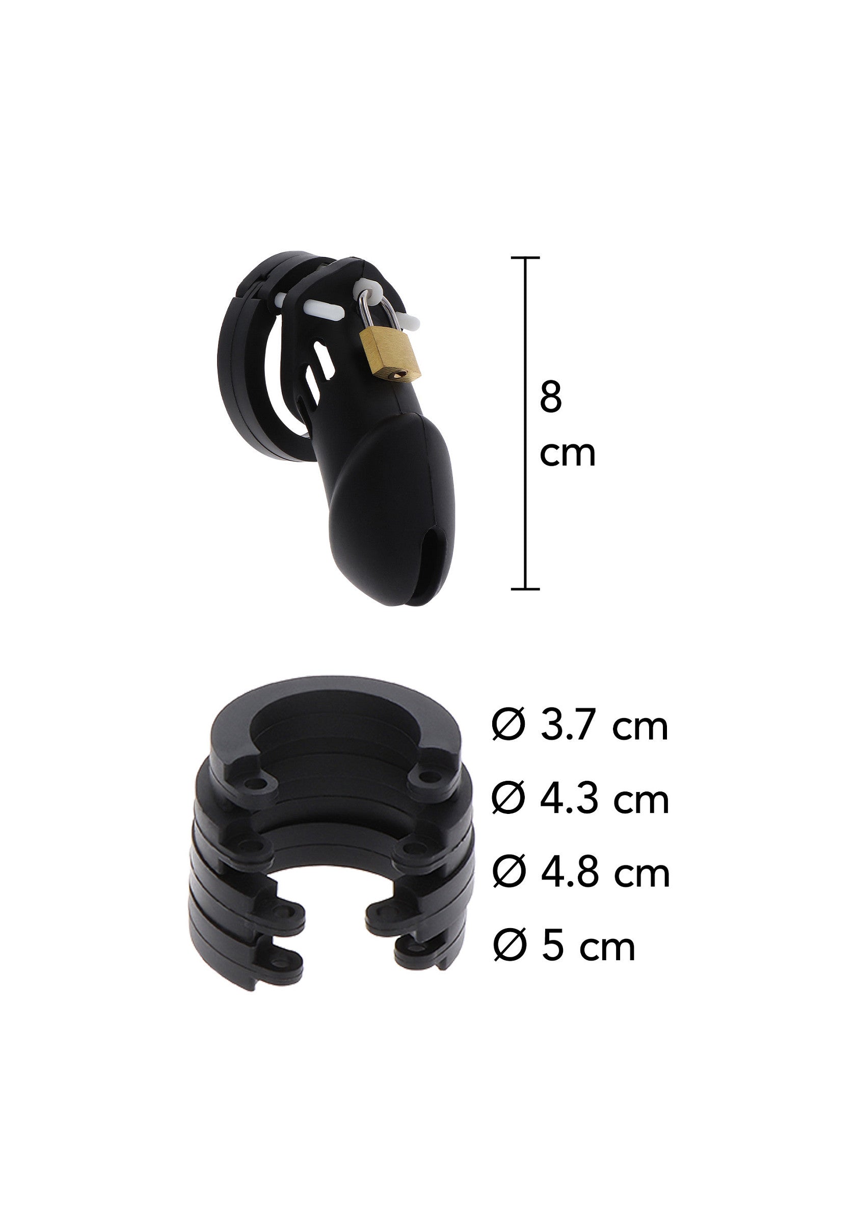 Hidden Desire Chastity Cock Cage Silicone Large