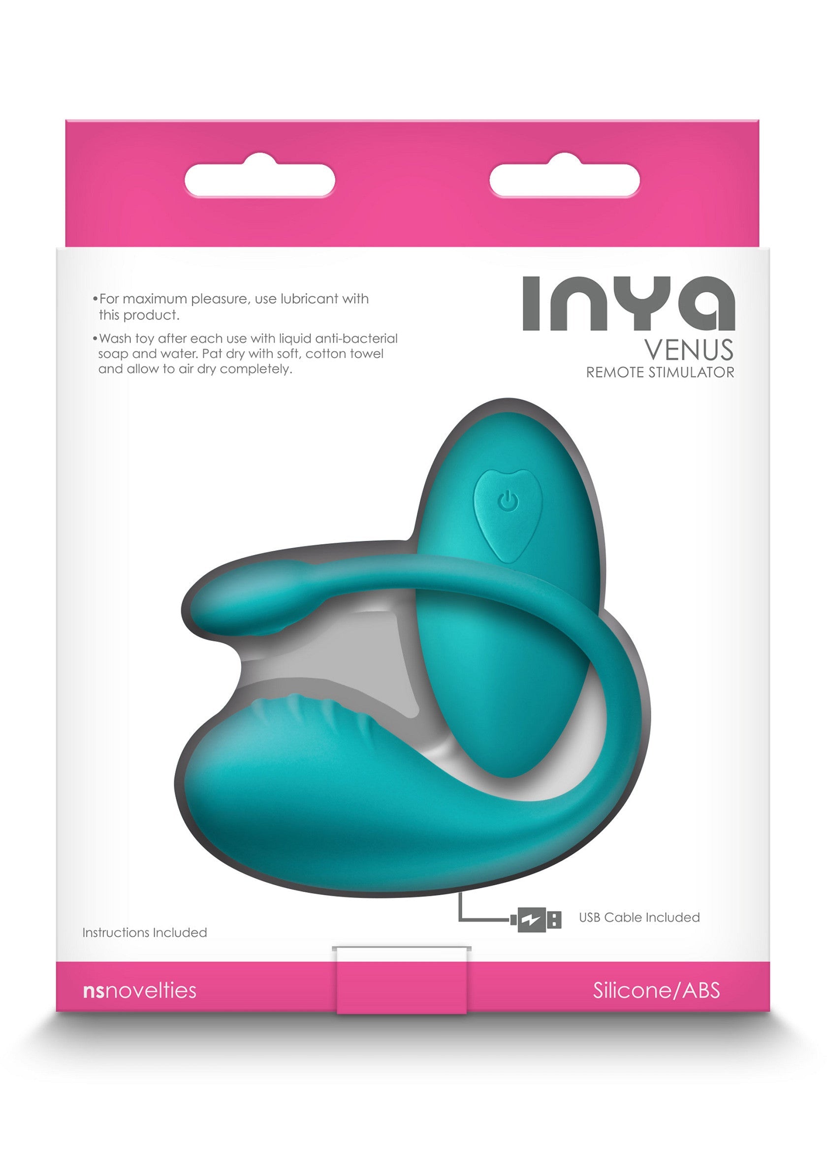 Inya Venus stimulateur à distance turquoise. Jouet intime en silicone et ABS pour le plaisir féminin. Discrétion et satisfaction garanties.; Inya Venus turquoise stimulator op afstand. Intiem speeltje van siliconen en ABS voor vrouwelijk genot. Discretie en voldoening gegarandeerd.; Inya Venus turquoise remote stimulator. Silicone/ABS intimate toy for female pleasure. Discretion and satisfaction guaranteed.