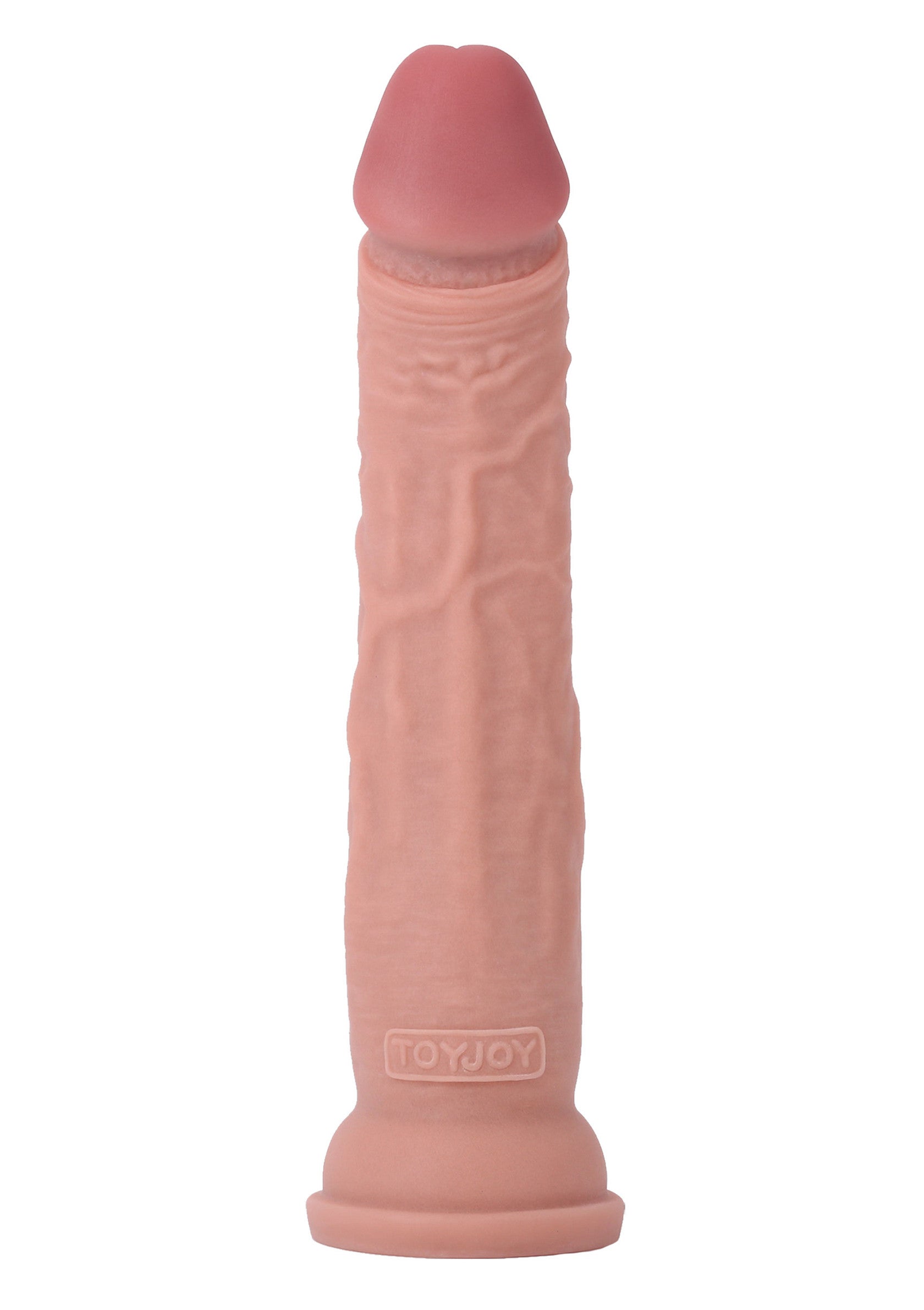 ToyJoy gode réaliste pour le plaisir solitaire et en couple. Texturé pour une sensation accrue. ; ToyJoy realistische dildo voor solo- en koppelplezier. Gestructureerd voor een verhoogd gevoel.; ToyJoy realistic dildo for solo and couples play. Textured for increased sensation.