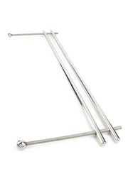 Support en métal argenté pour objets divers. Design minimaliste et élégant.; Zilverkleurige metalen steun voor diverse objecten. Minimalistisch en elegant design.; Silver-toned metal stand for various objects. Minimalist and elegant design.