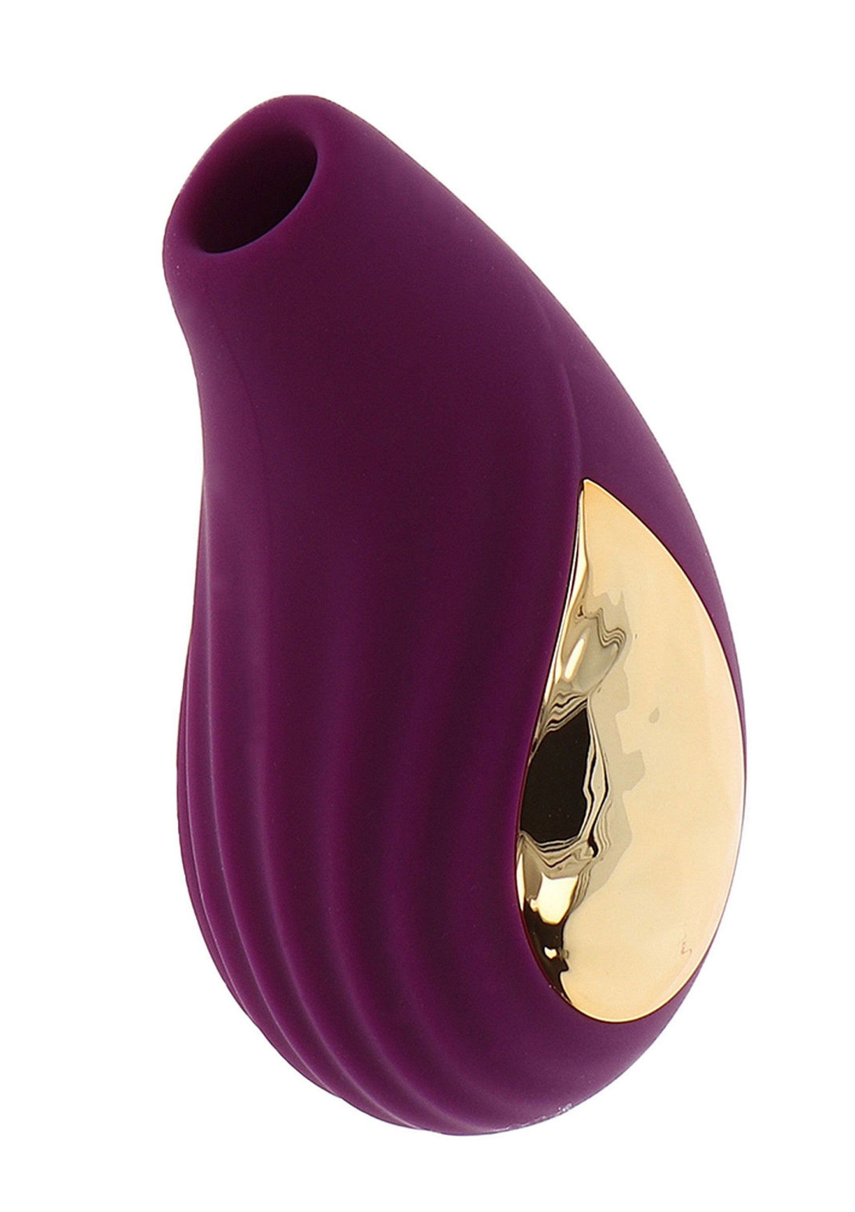 Masseur clitoridien vibrant en silicone violet et or. Stimulation intense garantie !; Vibrerende clitorismassager van paars en goud siliconen. Gegarandeerde intense stimulatie!; Vibrating clitoral massager in purple and gold silicone. Guaranteed intense stimulation!