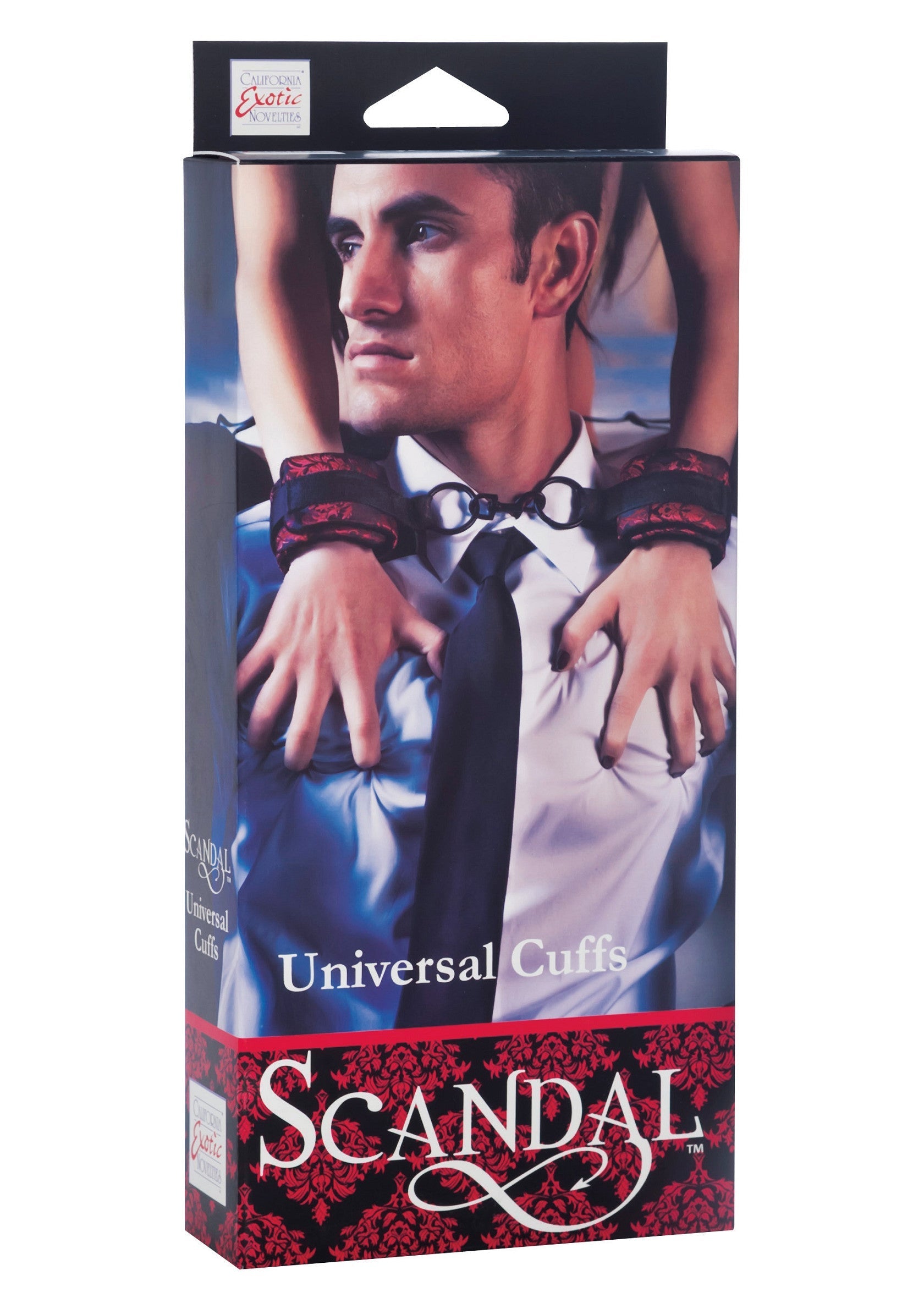 Menottes universelles Scandal. Accessoire de jeu de rôle pour adultes pour pimenter votre vie amoureuse. Commandez maintenant !; Scandal Universal Cuffs. Rollenspel-accessoire voor volwassenen om je liefdesleven mee op te fleuren. Bestel nu!; Scandal Universal Cuffs. Adult roleplay accessory to spice up your love life. Order now!