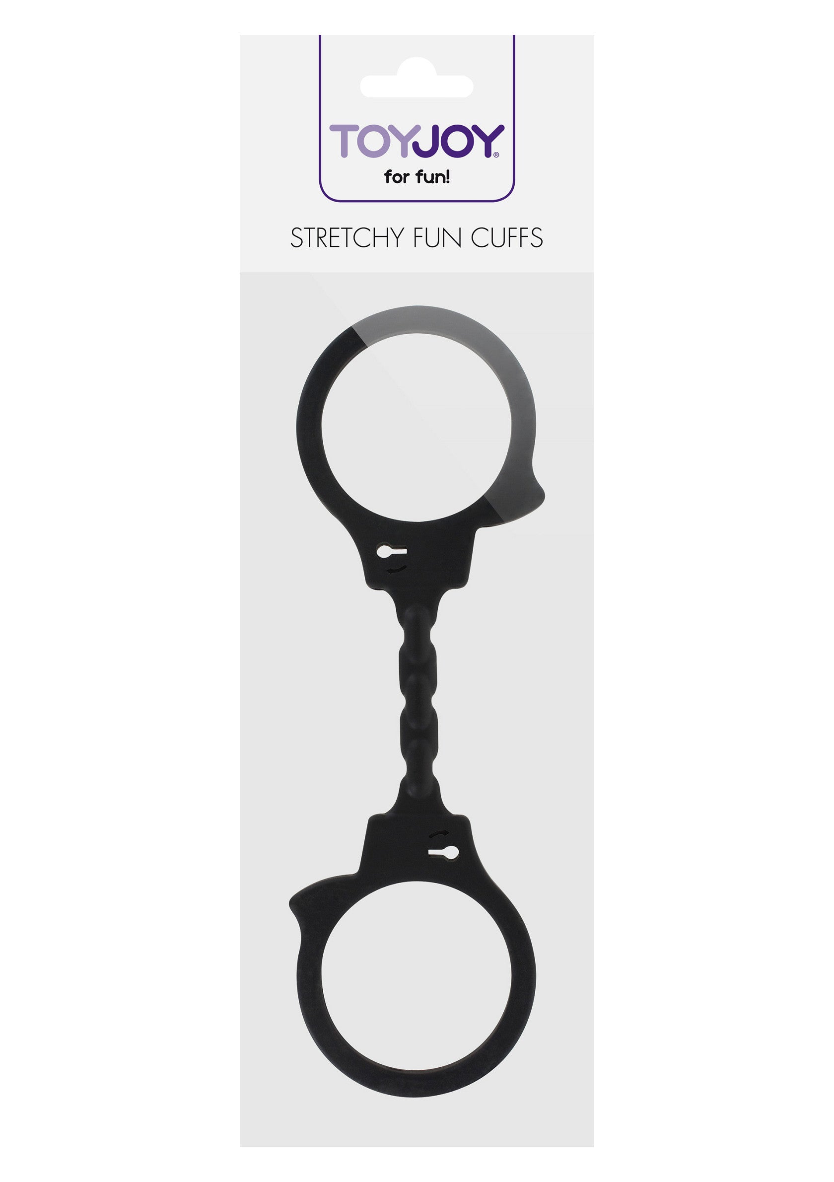 Menottes extensibles ToyJoy pour pimenter vos jeux coquins. Amusez-vous en toute sécurité avec ces accessoires originaux !; ToyJoy Stretchy Fun Cuffs voor spannende rollenspellen. Veilig en plezierig bondage speelgoed voor volwassenen.; ToyJoy Stretchy Fun Cuffs for exciting roleplay. Safe and pleasurable bondage toys for adults.