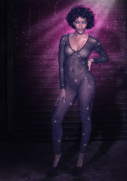 Combinaison scintillante pour une allure audacieuse et glamour. Idéal pour vos soirées.; Glitterende jumpsuit voor een gewaagde en glamoureuze look. Perfect voor je avonden uit.; Sparkling jumpsuit for a bold and glamorous look. Perfect for your evenings out.