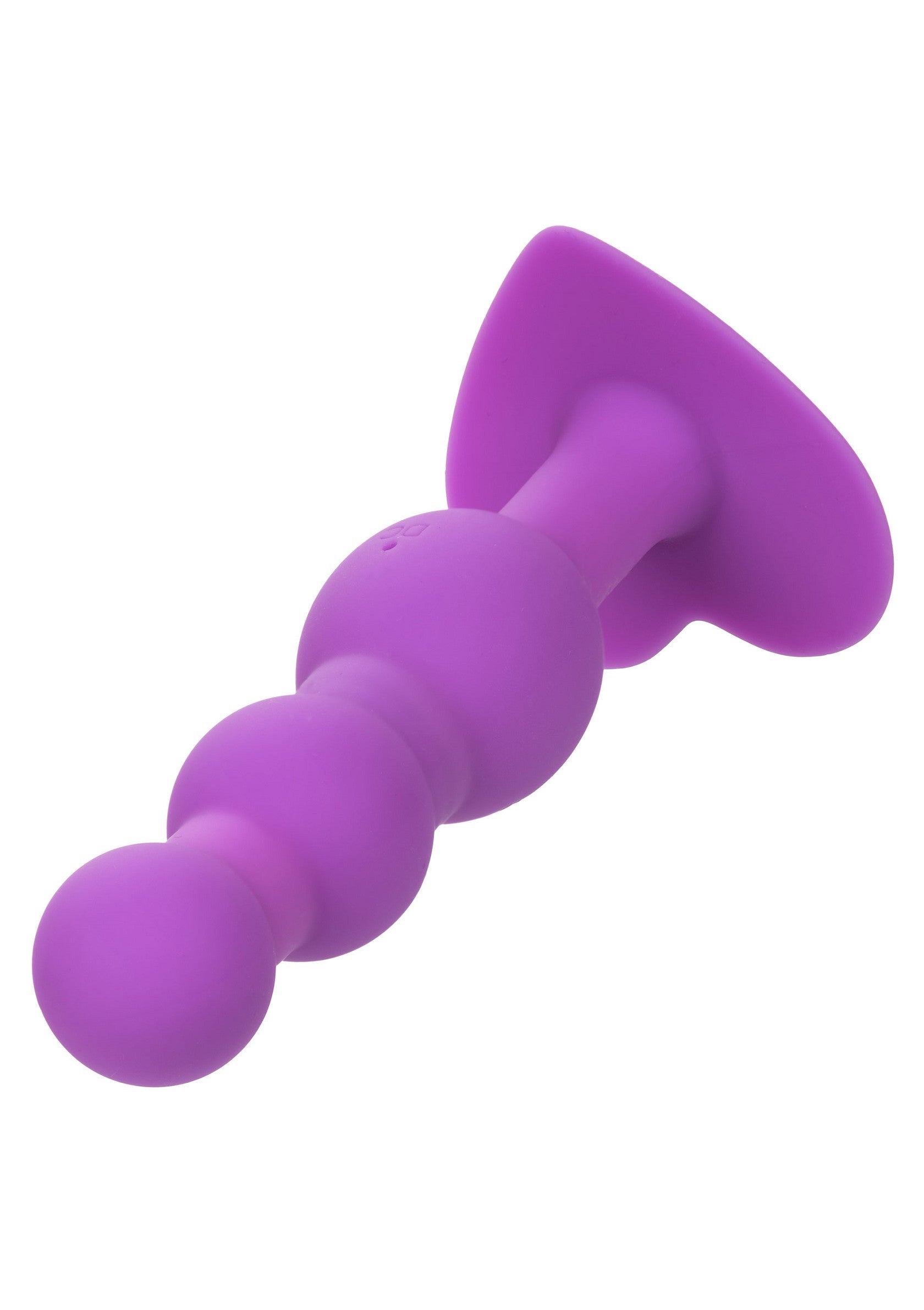 Plug anal violet à billes pour le plaisir et la stimulation.; Paarse anale plug met balletjes voor genot en stimulatie.; Purple beaded anal plug for pleasure and stimulation.
