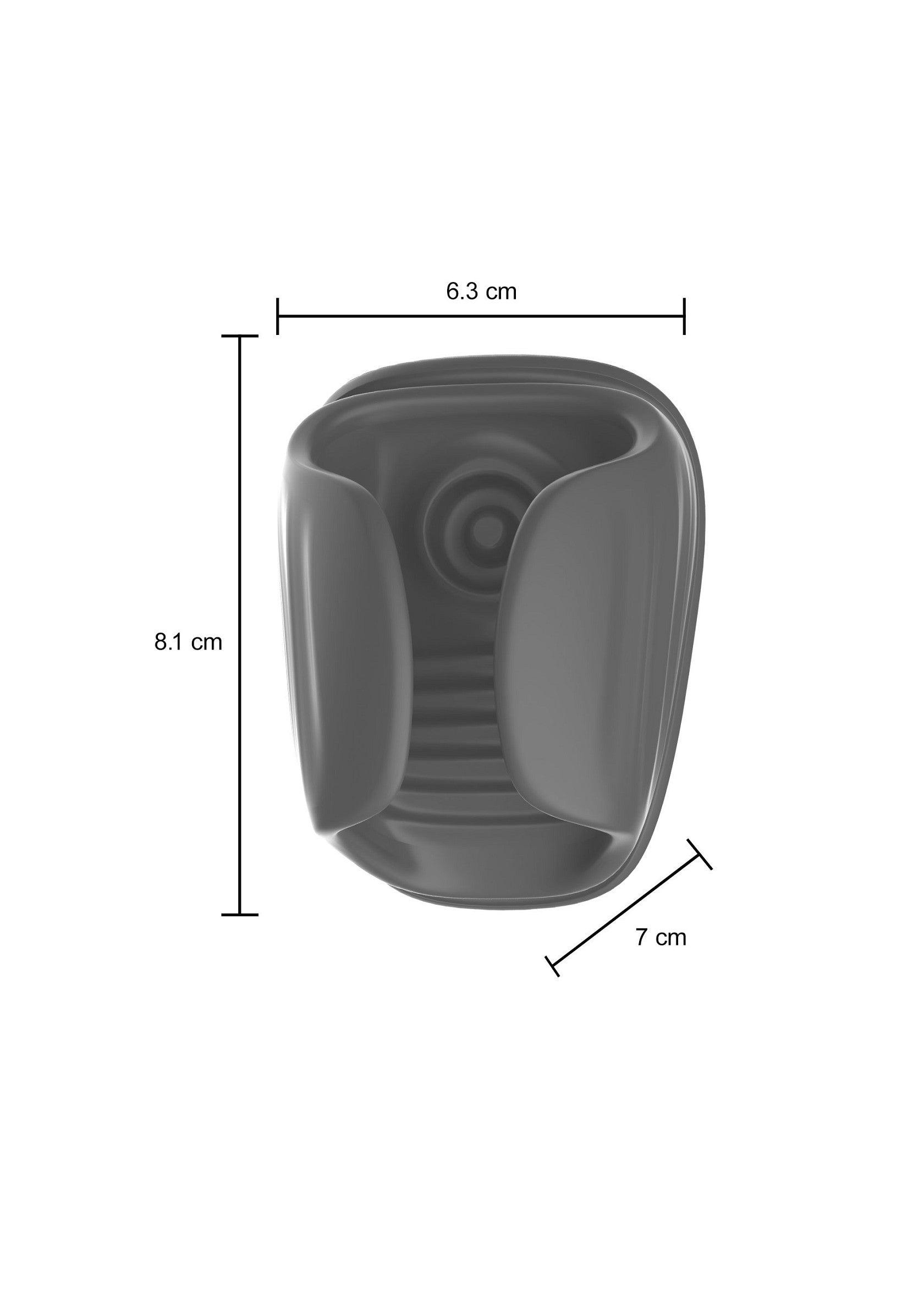 Support mural gris avec dimensions indiquées, idéal pour organiser votre maison.; Grijze wandhouder met afmetingen aangegeven, ideaal voor het organiseren van je huis.; Gray wall mount with dimensions shown, perfect for organizing your home.