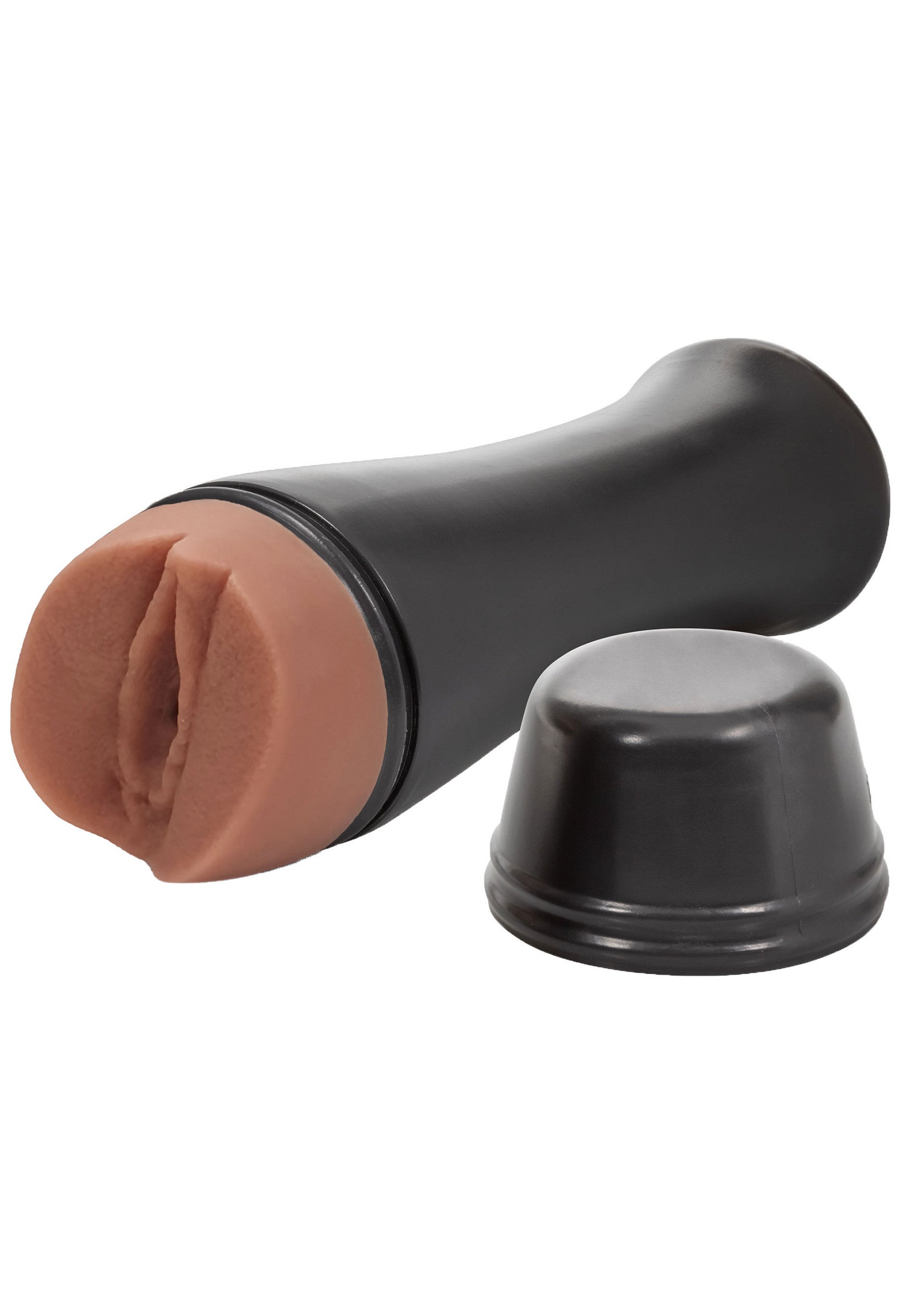 Manchon masturbatoire noir pour hommes, plaisir intense garanti.; Zwarte masturbator voor mannen, voor intense plezier.; Black masturbator for men, for intense pleasure.