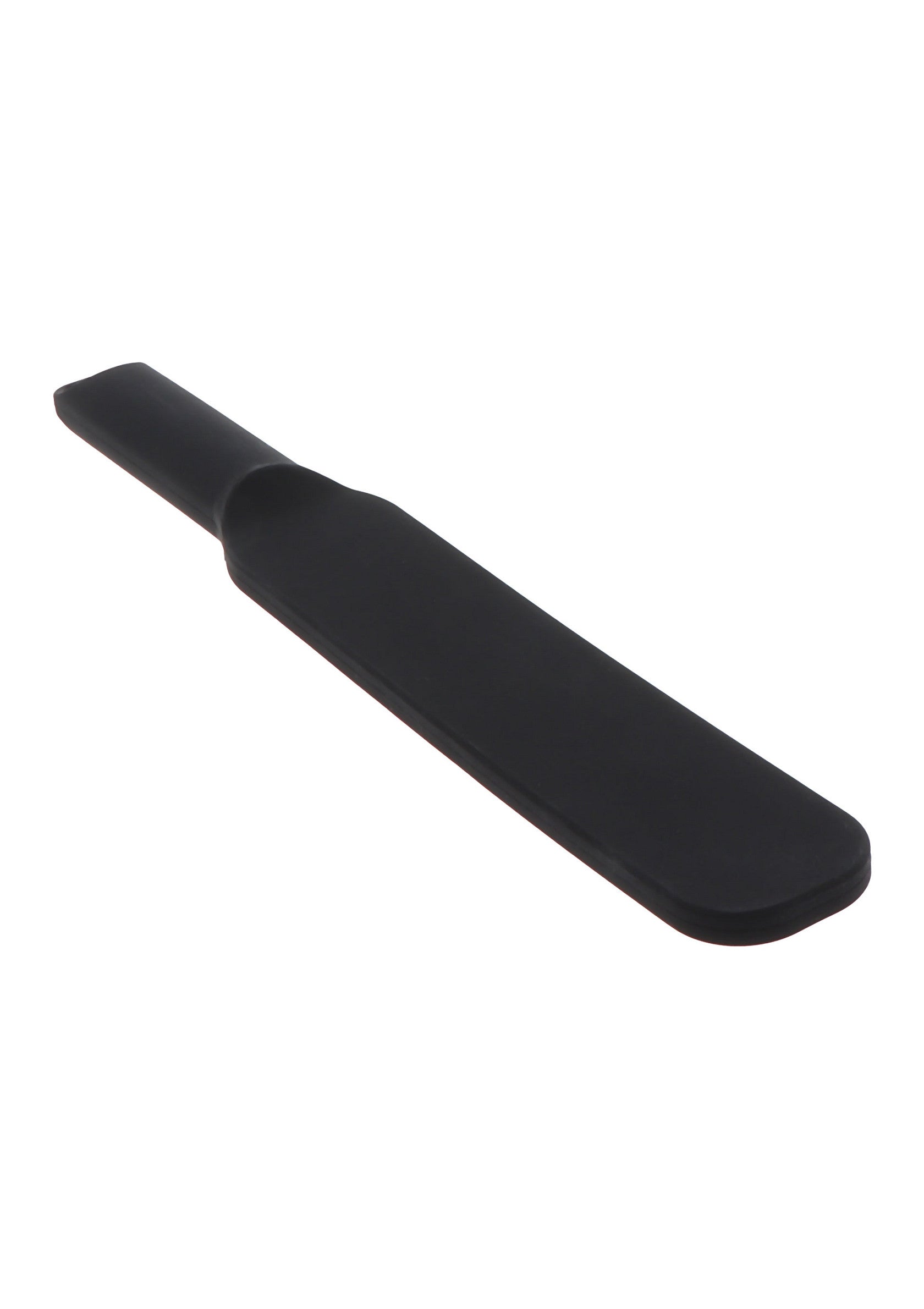 Spatule noire pour la cuisine ou la pâtisserie. Ustensile de qualité professionnelle.; Zwarte spatel voor koken of bakken. Professioneel kwaliteitsgereedschap.; Black spatula for cooking or baking. Professional quality tool.