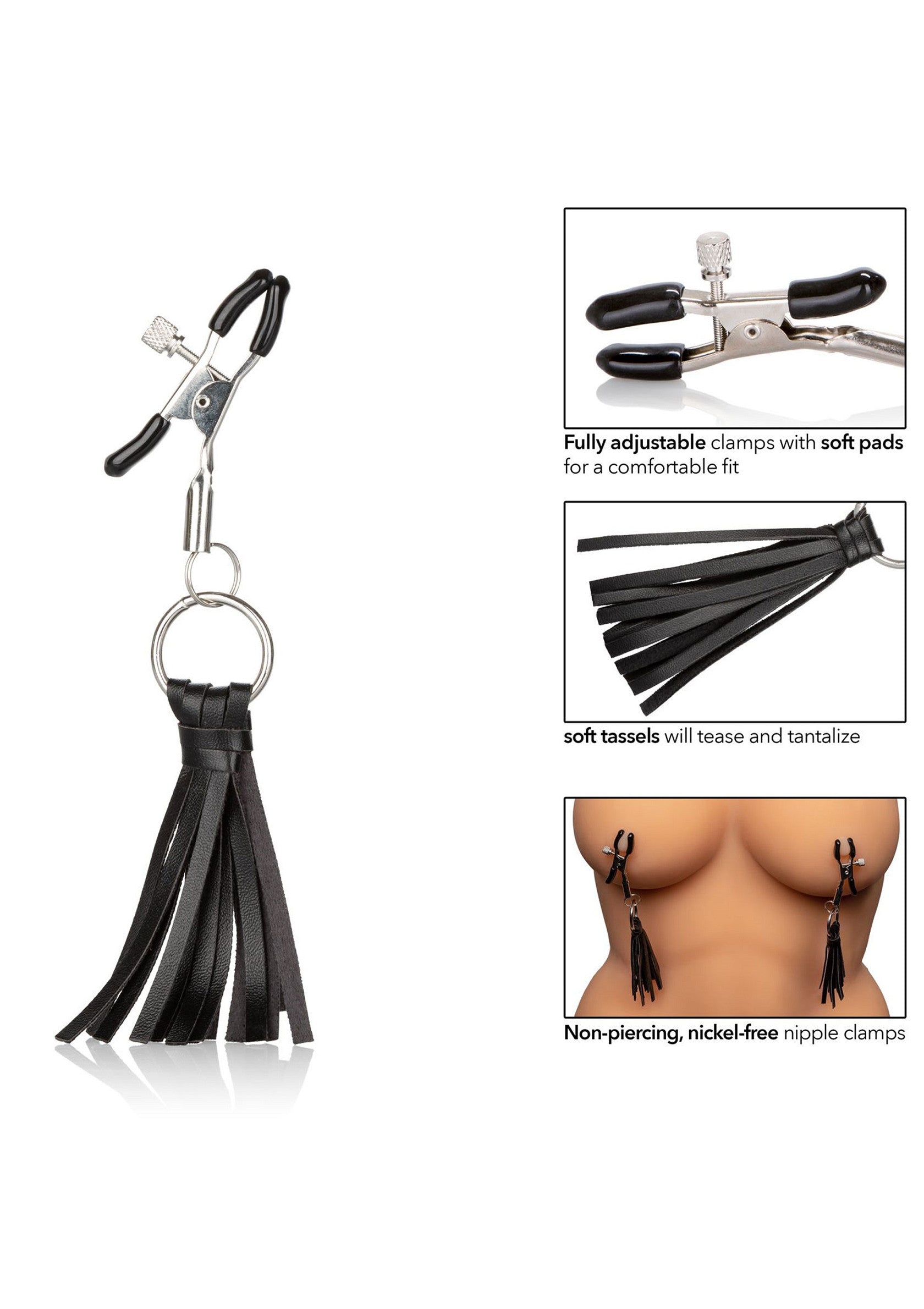 CalExotics Playful Tassels Nipple Clamps