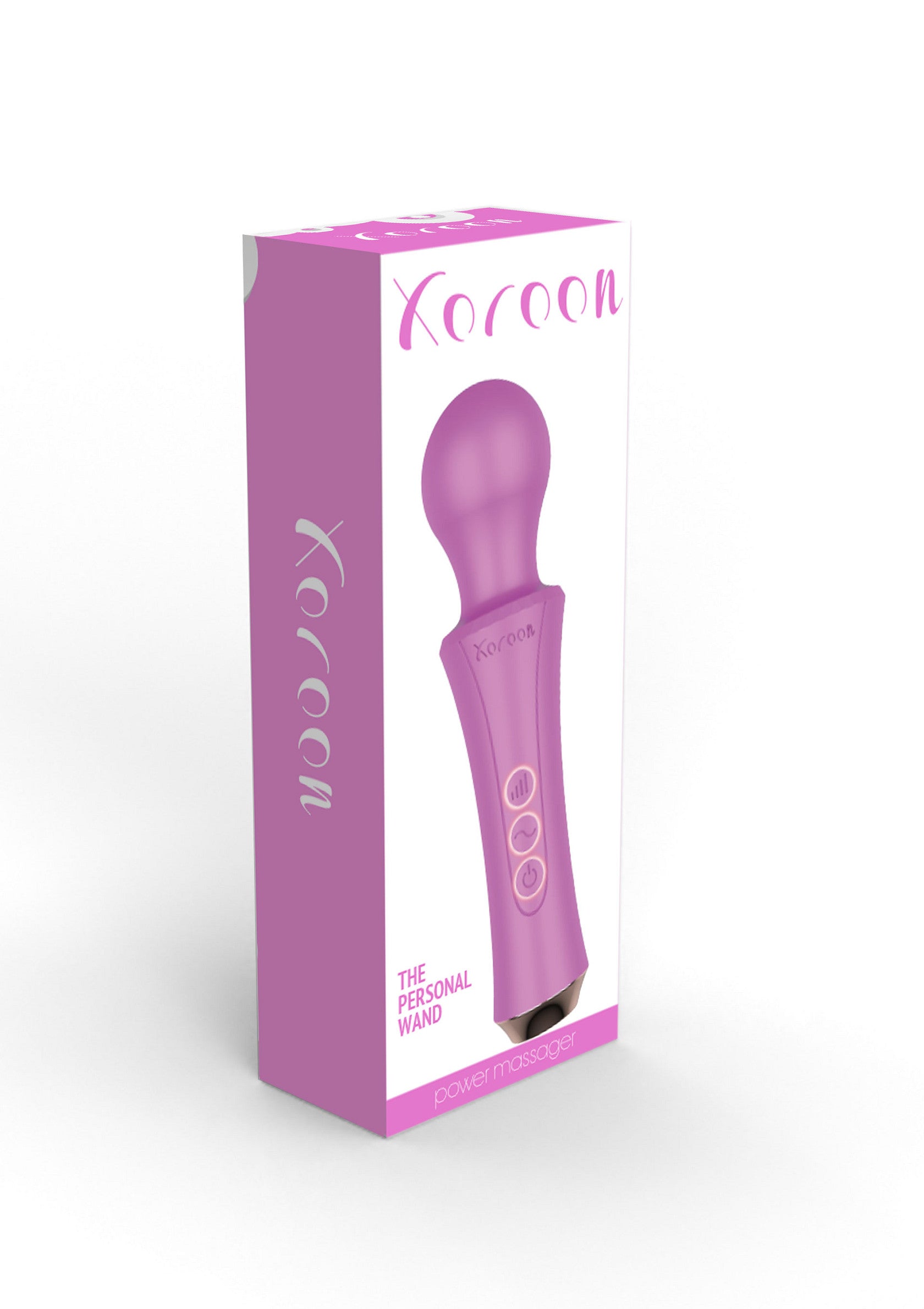 Masseur personnel rose Koroon. Offrez-vous un moment de détente et de plaisir avec cet accessoire intime.; Koroon roze persoonlijke massager. Verwen uzelf met een moment van ontspanning en plezier met dit intieme accessoire.; Koroon pink personal wand massager. Treat yourself to a moment of relaxation and pleasure with this intimate accessory.