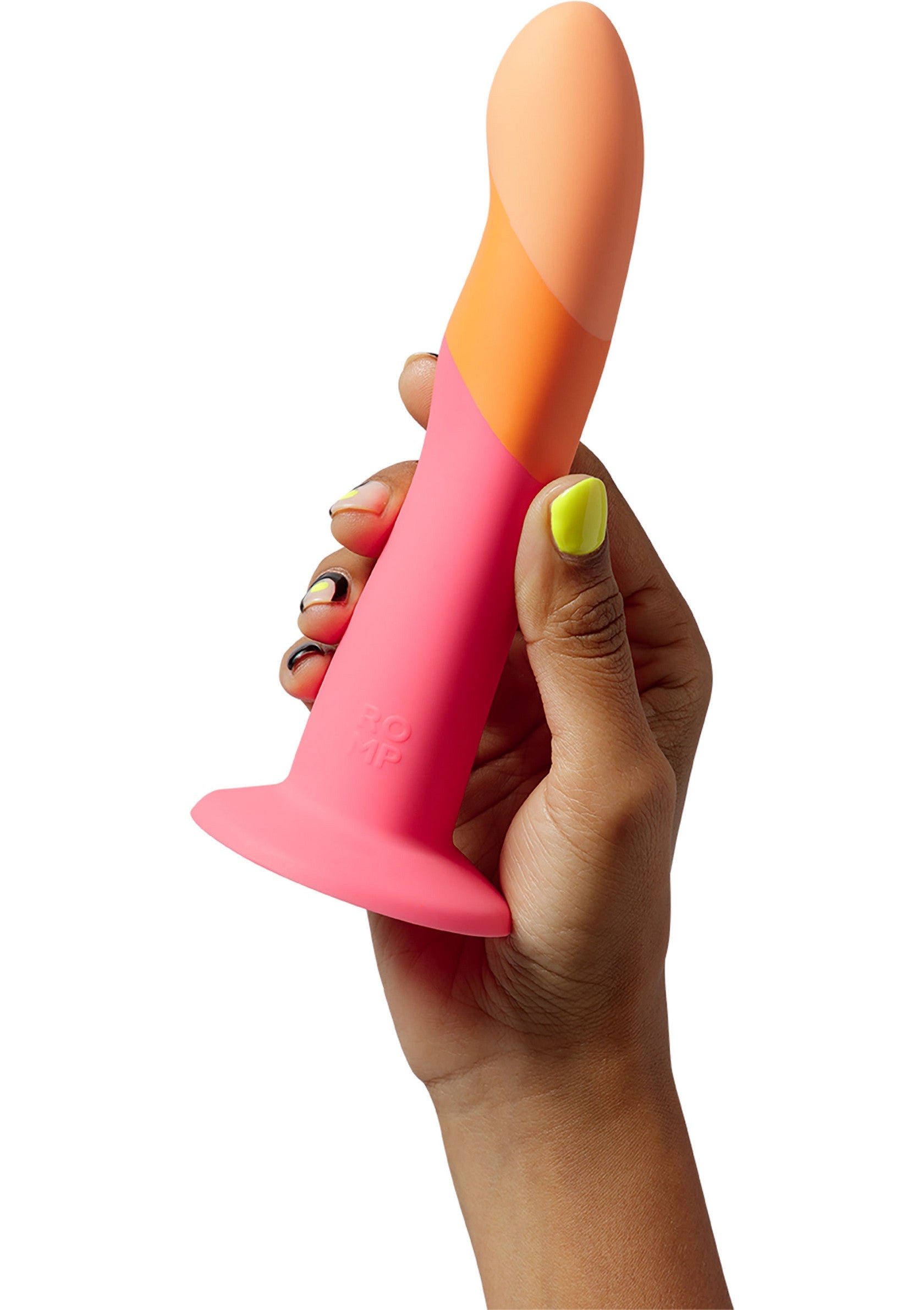 Godemichet rose et orange élégant pour le plaisir personnel. Découvrez le plaisir avec ce jouet de haute qualité.; Stijlvolle roze en oranje dildo voor persoonlijk genot. Ontdek plezier met dit hoogwaardige speeltje.; Stylish pink and orange dildo for personal pleasure. Discover fun with this high-quality toy.
