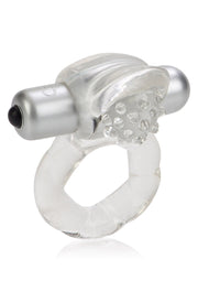 Anneau vibrant transparent texturé pour une expérience plus intense et des sensations garanties.; Transparante vibrerende ring met textuur voor een intensere ervaring en gegarandeerde sensaties.; Textured transparent vibrating ring for a more intense experience and guaranteed sensations.