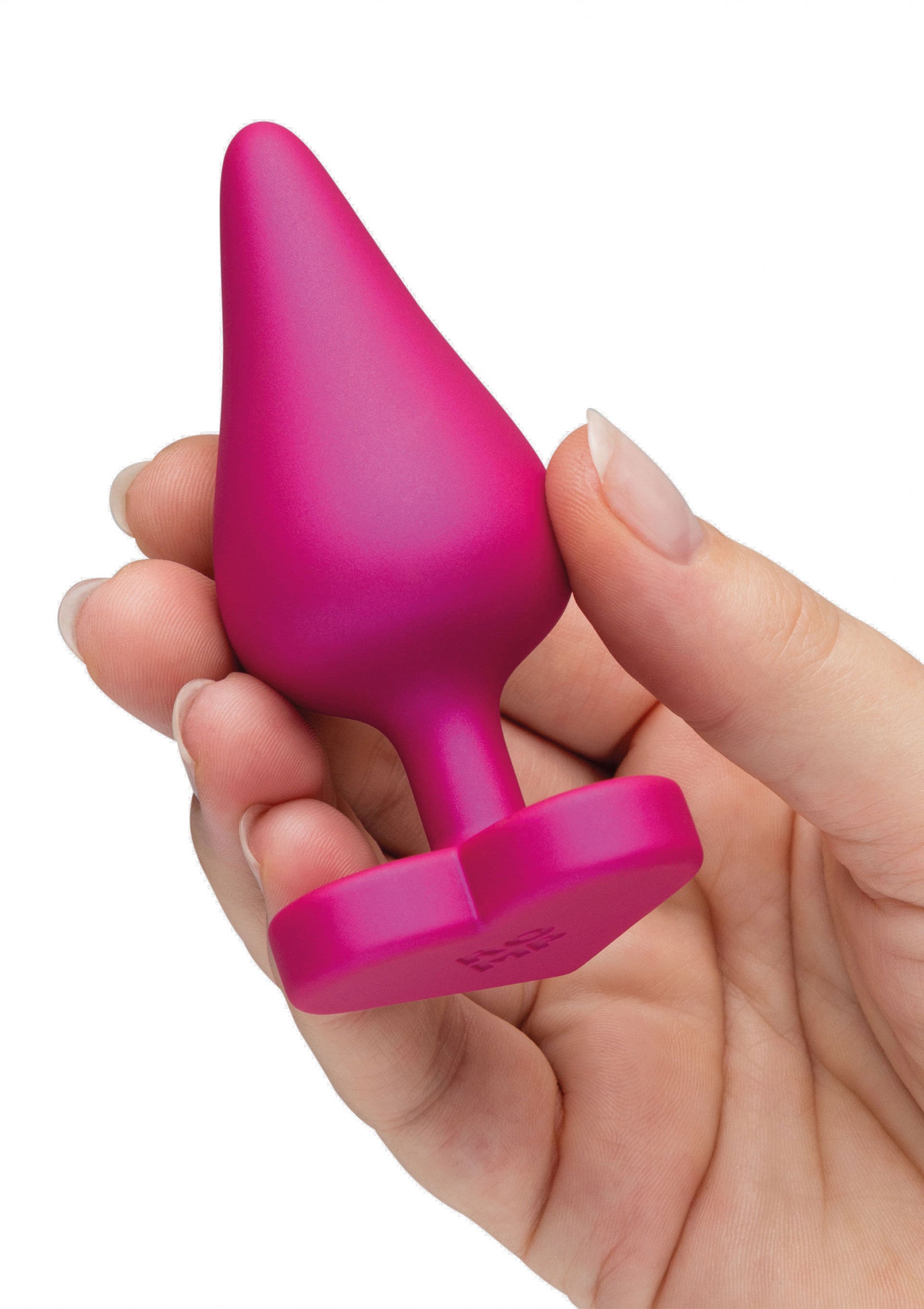 Plug anal rose en silicone de qualité supérieure, pour une expérience intime et excitante.; Roze siliconen anale plug van topkwaliteit, voor een intieme en opwindende ervaring.; High-quality pink silicone butt plug, for an intimate and exciting experience.