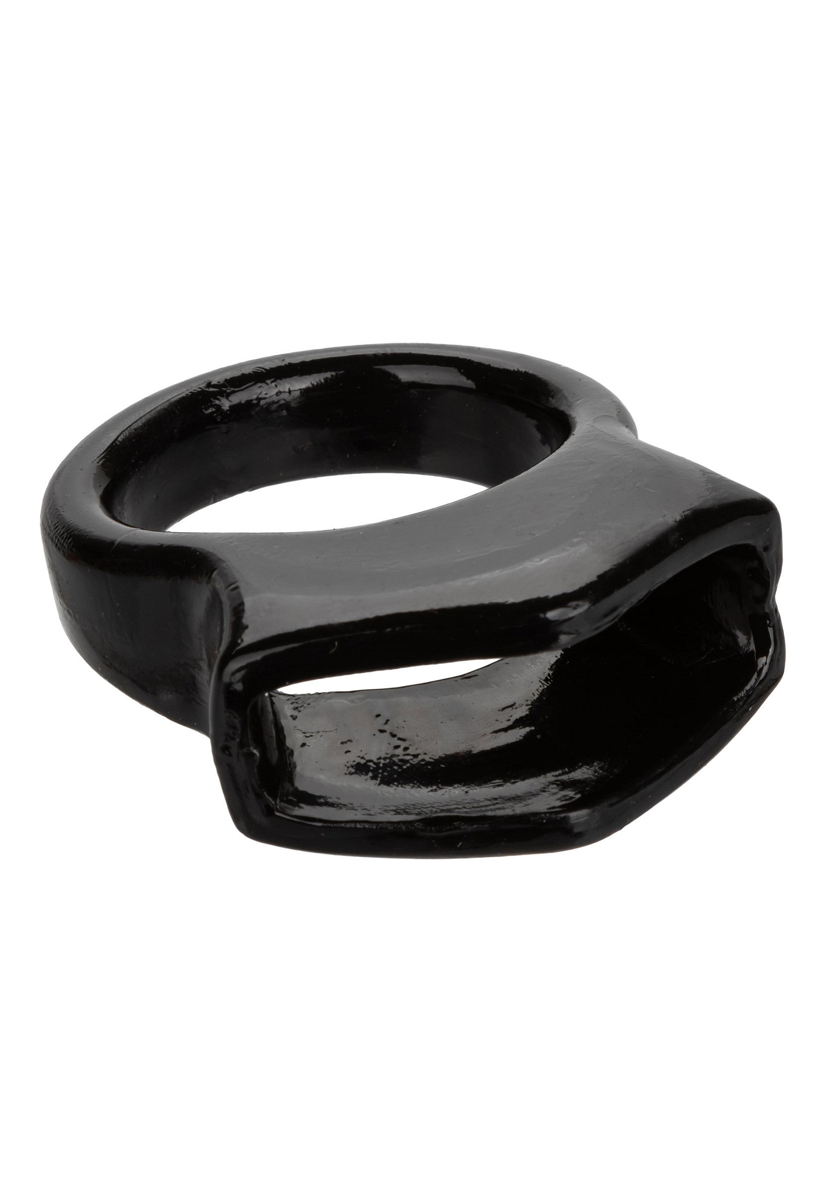 Anneau pénien noir pour une érection plus dure et plus durable.; Zwarte penisring voor een hardere en langere erectie.; Black penis ring for a harder and longer lasting erection.