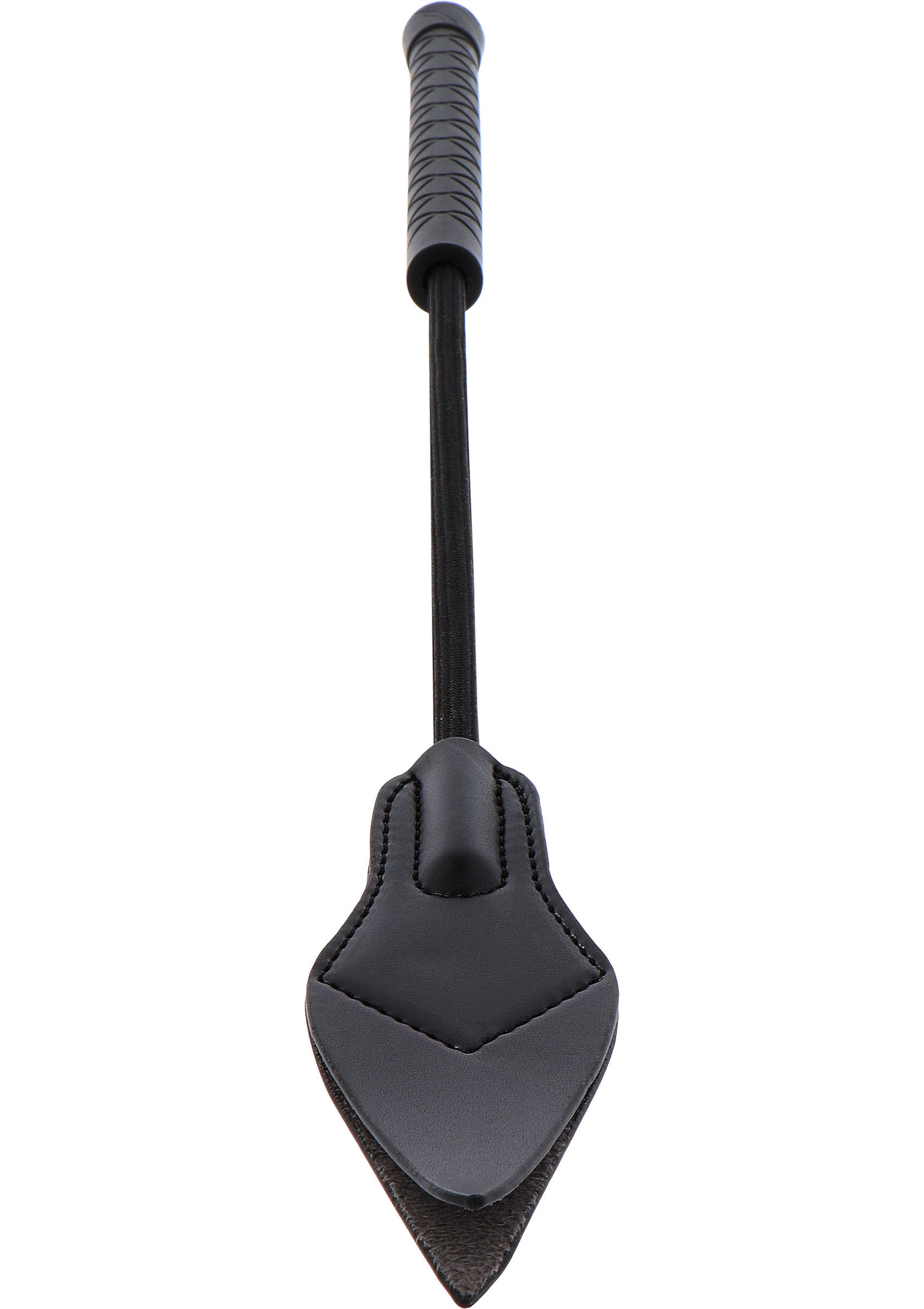 Cravache noire élégante pour jeux de rôle et BDSM. Qualité supérieure.; Elegante zwarte zweep voor rollenspellen en BDSM. Topkwaliteit.; Elegant black flogger for role-playing and BDSM. Top quality.