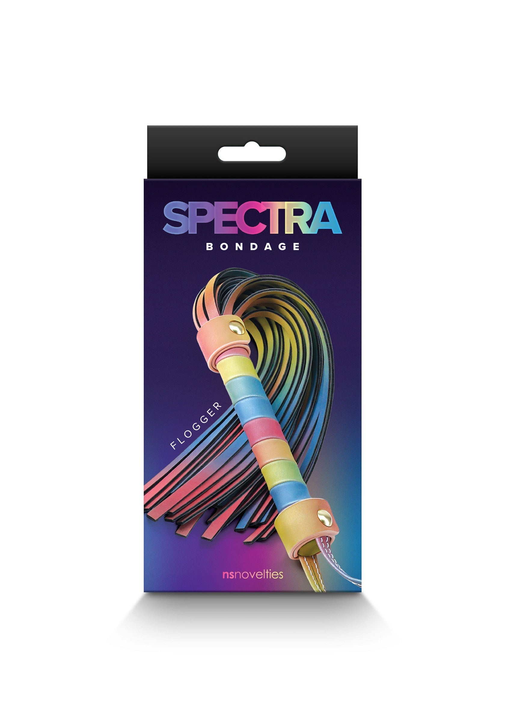 Fouet Spectra Bondage. Accessoire de bondage pour le plaisir. Découvrir l'univers BDSM avec ce produit de qualité.; Spectra Bondage Flogger. Bondage accessoire voor genot. Ontdek de BDSM-wereld met dit kwaliteitsproduct.; Spectra Bondage Flogger. Bondage accessory for pleasure. Explore the BDSM world with this quality product.