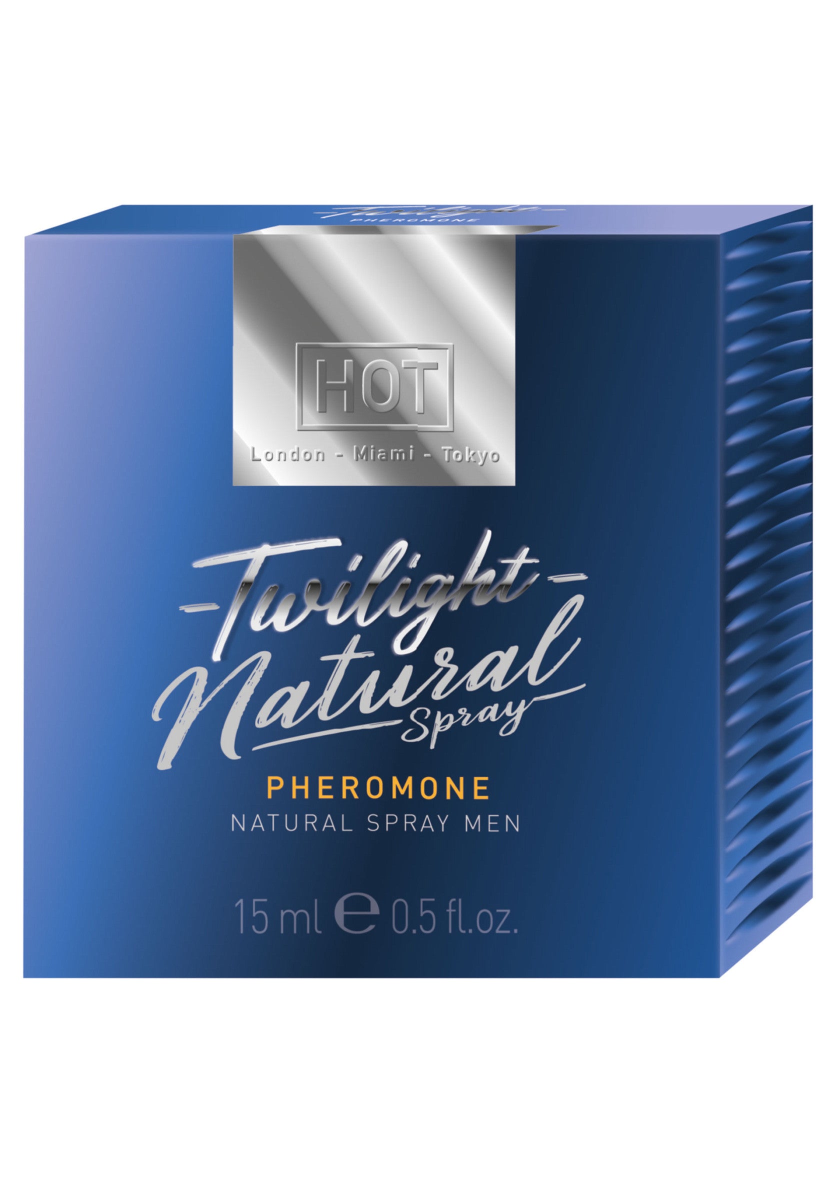HOT Twilight Natural, spray aux phéromones pour hommes. 15 ml.; HOT Twilight Natural, feromoon spray voor mannen. 15 ml.; HOT Twilight Natural, pheromone spray for men. 15 ml