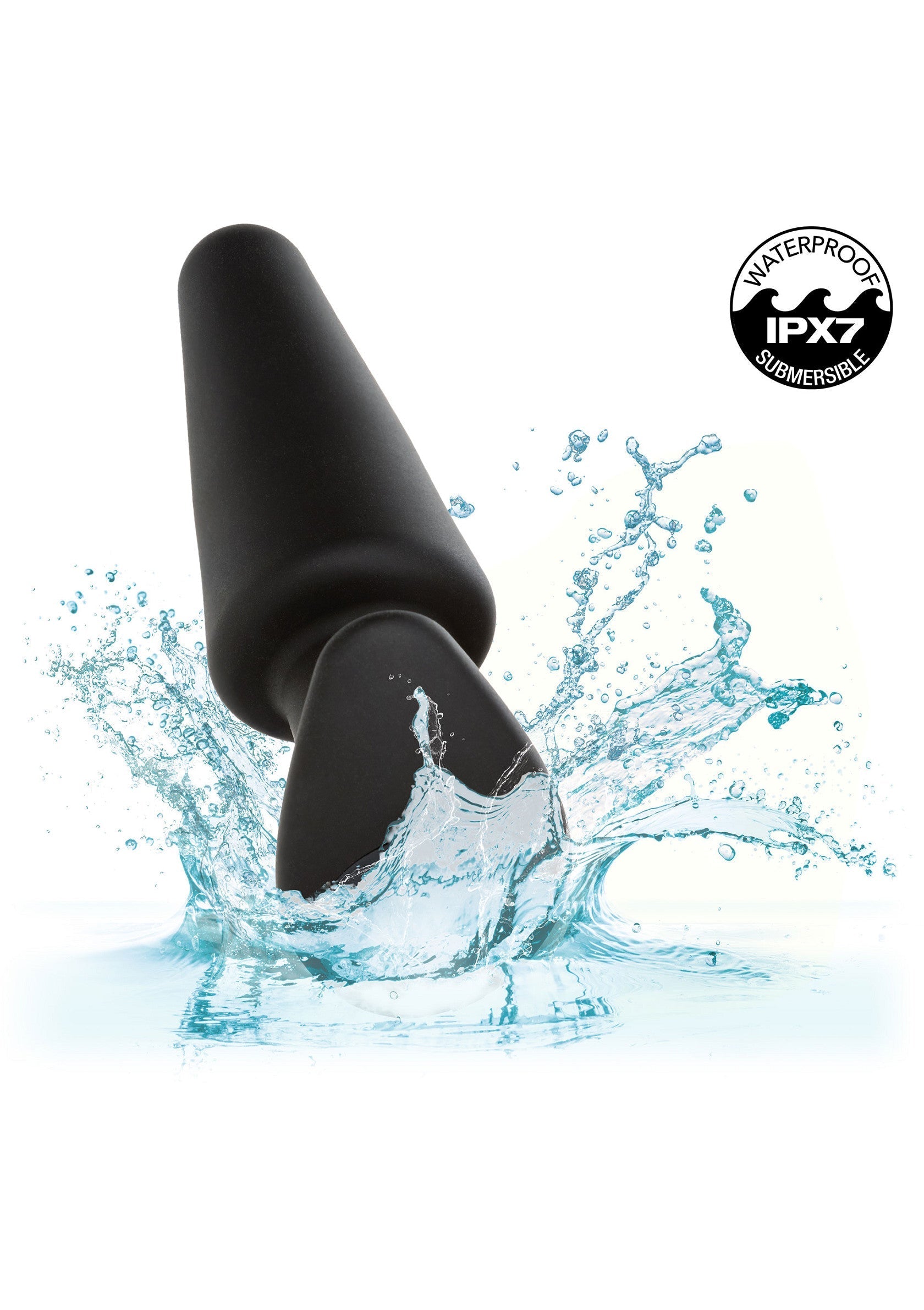 Plug anal étanche IPX7, idéal pour des jeux aquatiques et intenses. Découvrez le plaisir sans limites avec ce jouet submersible!; Waterdichte IPX7 anale plug voor plezier in bad of douche. Ontdek grenzeloos genot met dit submersible speeltje!; Waterproof IPX7 anal plug for fun in the bath or shower. Discover limitless pleasure with this submersible toy!