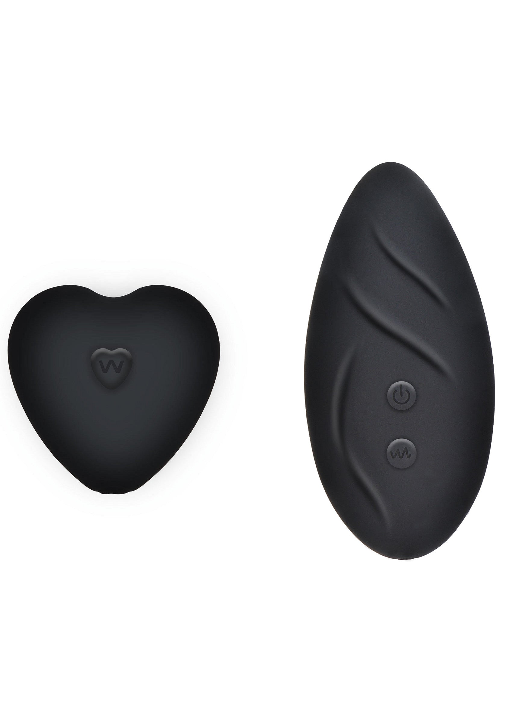 Vibromasseur sans fil noir avec télécommande pour une expérience intime et discrète.; Zwarte draadloze vibrator met afstandsbediening voor een intieme en discrete ervaring.; Black wireless vibrator with remote control for an intimate and discreet experience.