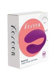 Vibrateur de couple télécommandé Xocoon Bound Love. Jouet pour adultes pour plus de plaisir à deux.; Xocoon Bound Love koppel vibrator met afstandsbediening. Volwassen speeltje voor meer plezier samen.; Xocoon Bound Love couples vibrator with remote. Adult toy for more fun together.